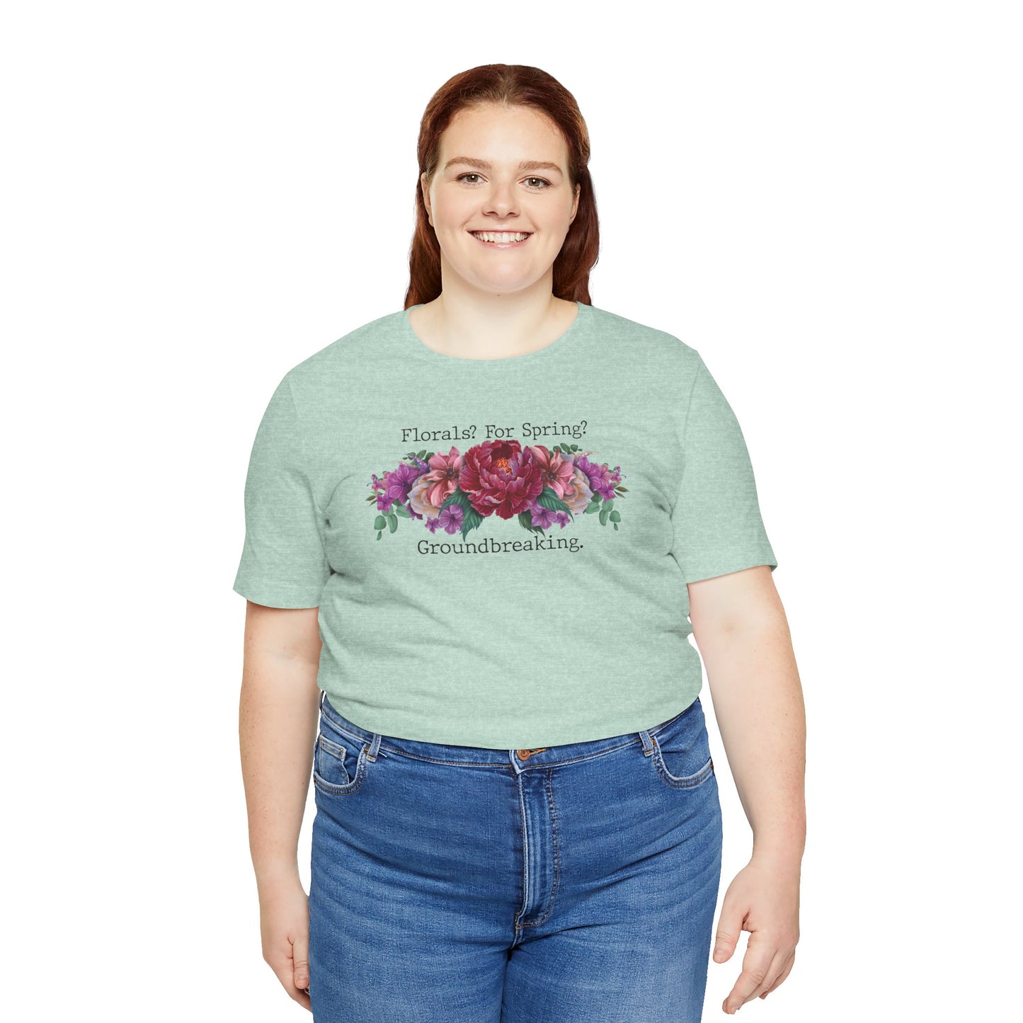 Floral Tee - Hand Painted Spring Flowers Unisex Tshirt
