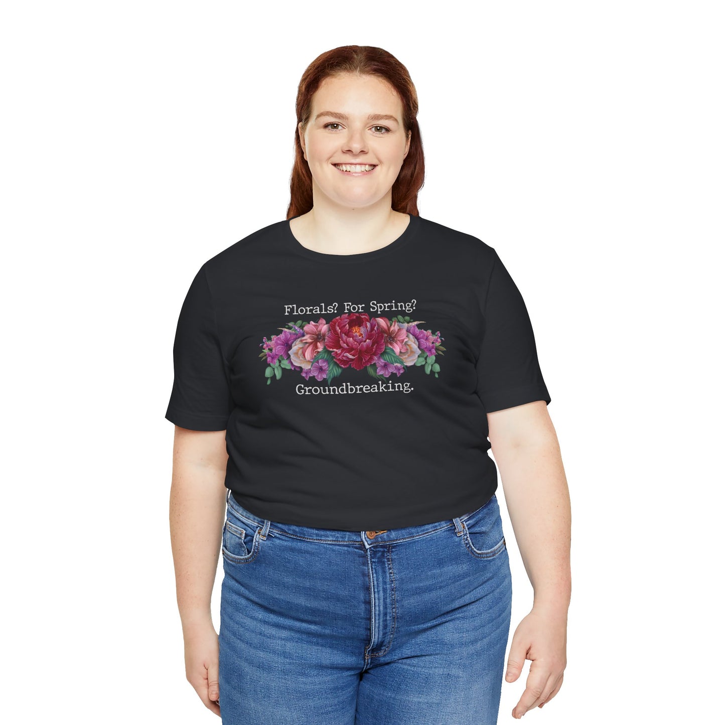 Floral Tee - Hand Painted Spring Flowers Unisex Tshirt