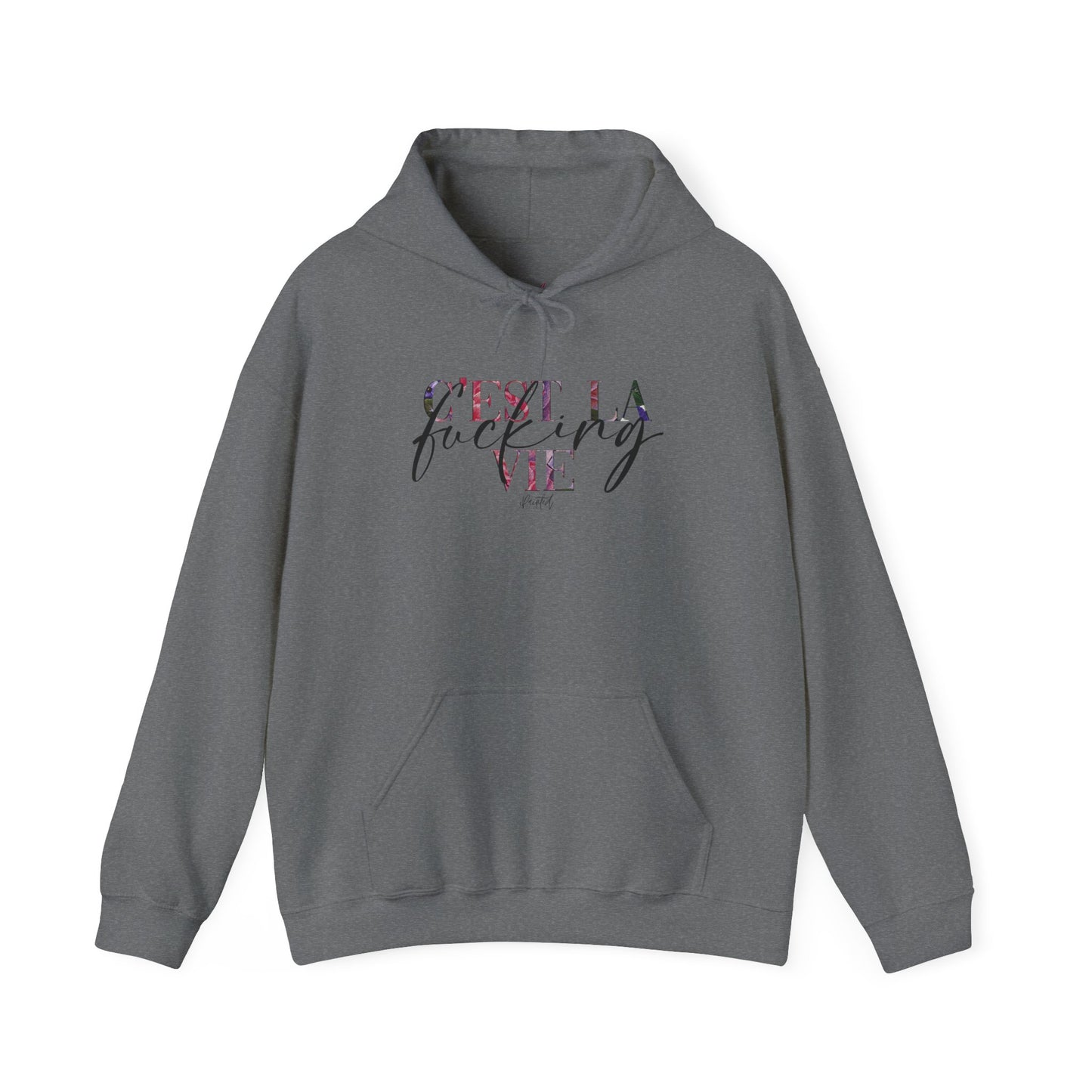 Floral Sweary Hoodie - "C'est la Vie"