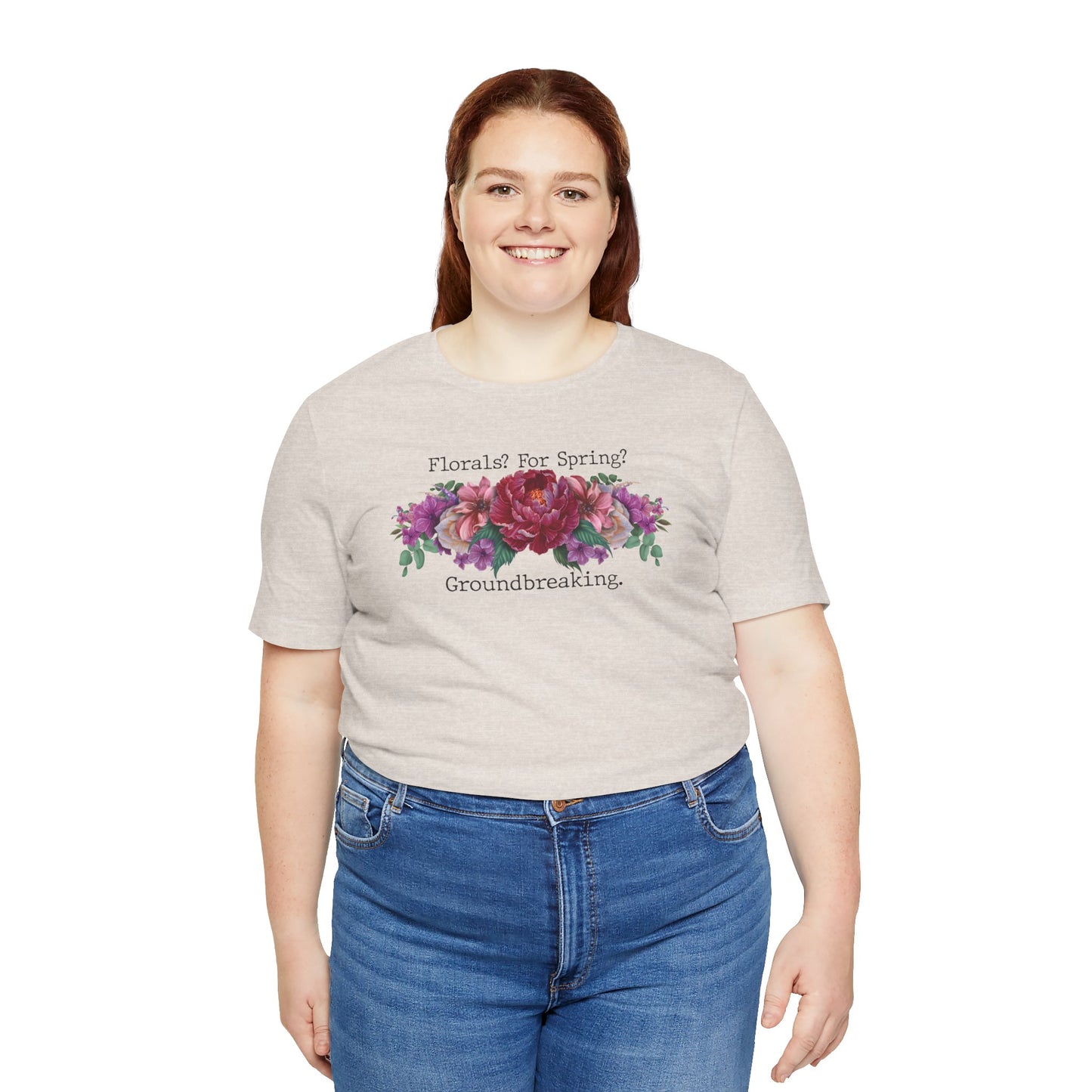 Floral Tee - Hand Painted Spring Flowers Unisex Tshirt
