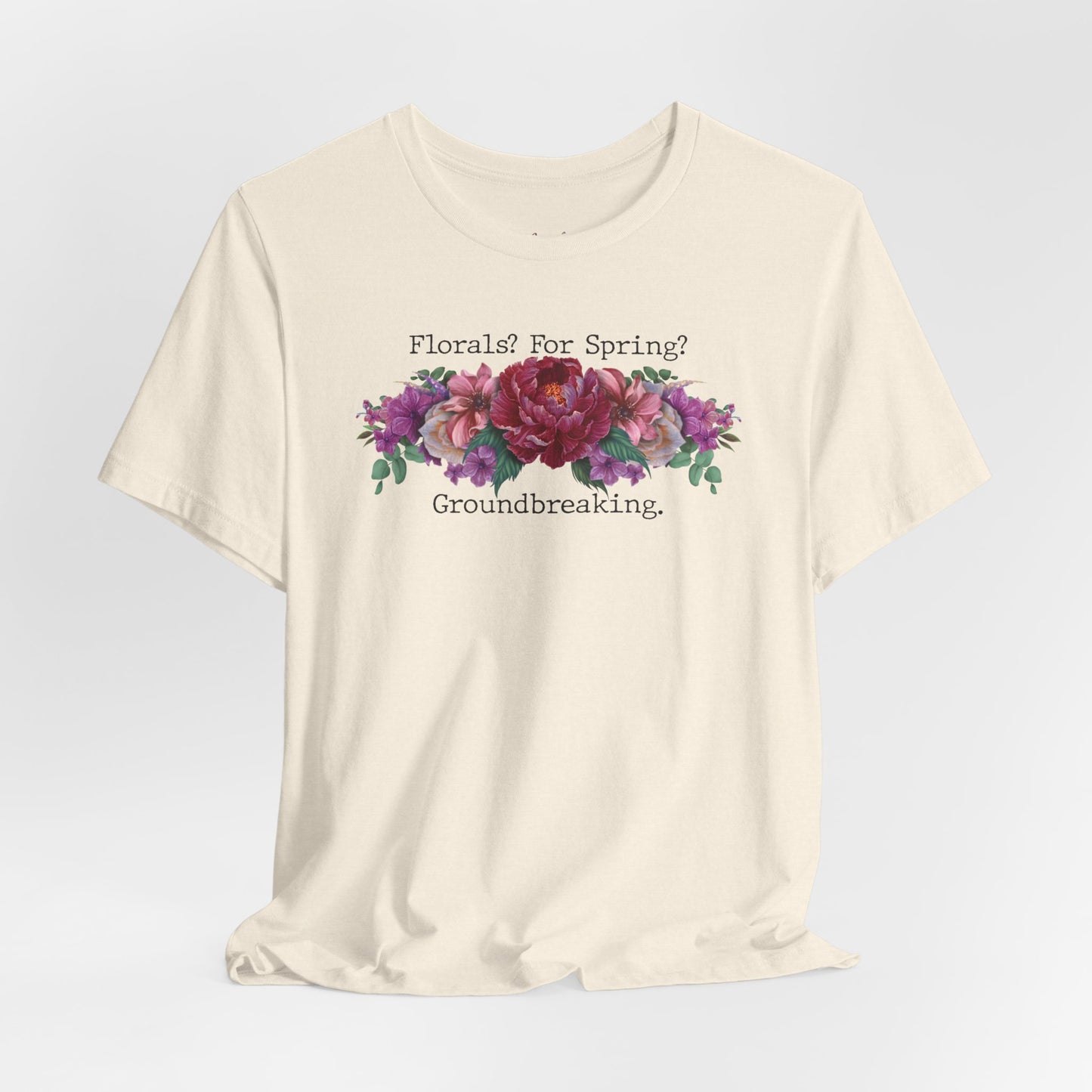 Floral Tee - Hand Painted Spring Flowers Unisex Tshirt