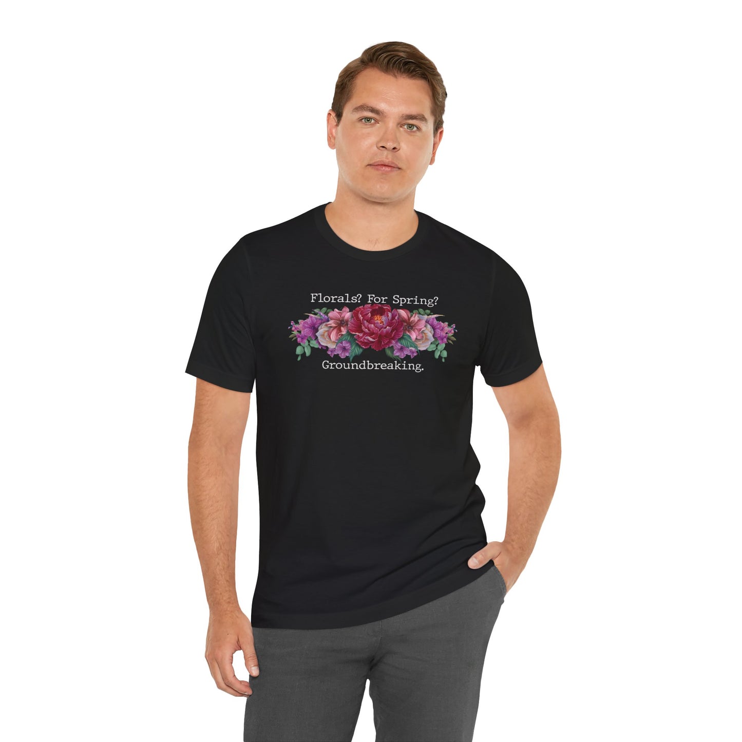 Floral Tee - Hand Painted Spring Flowers Unisex Tshirt