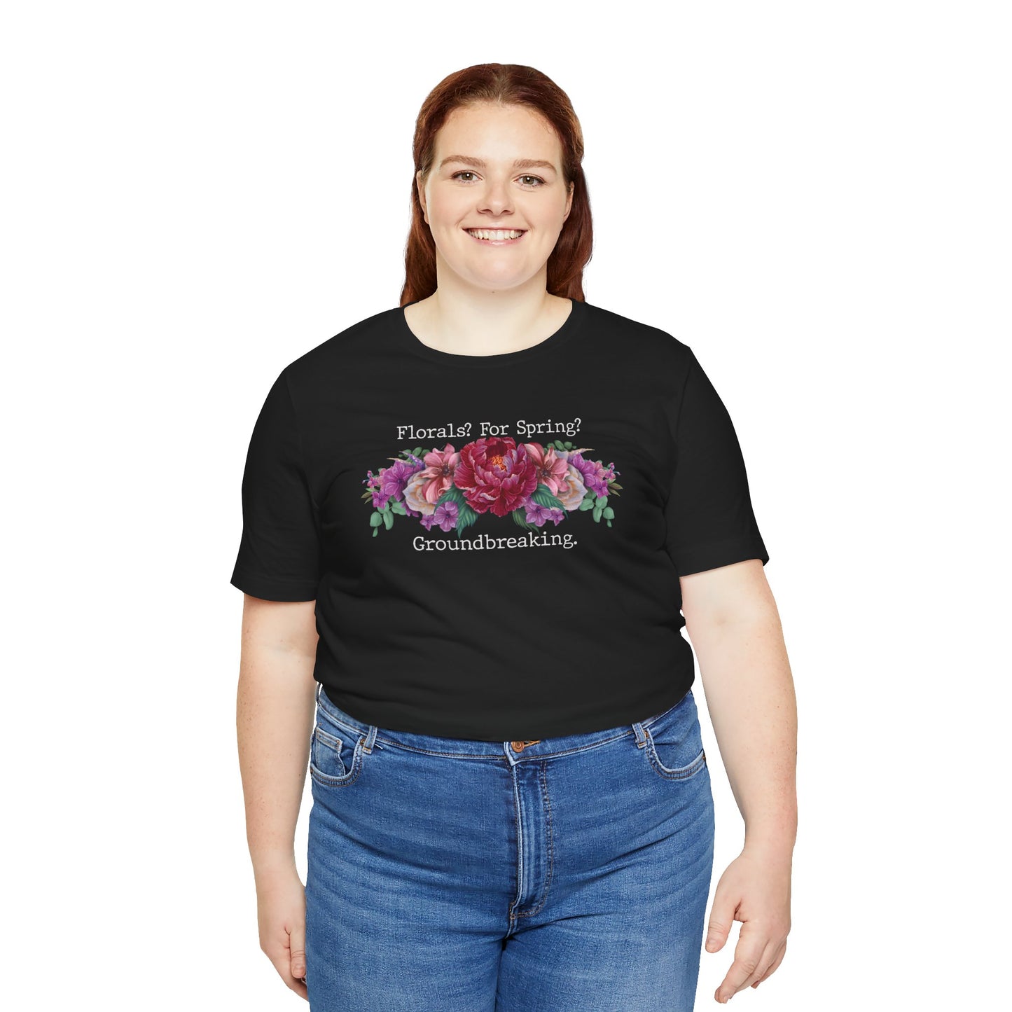 Floral Tee - Hand Painted Spring Flowers Unisex Tshirt