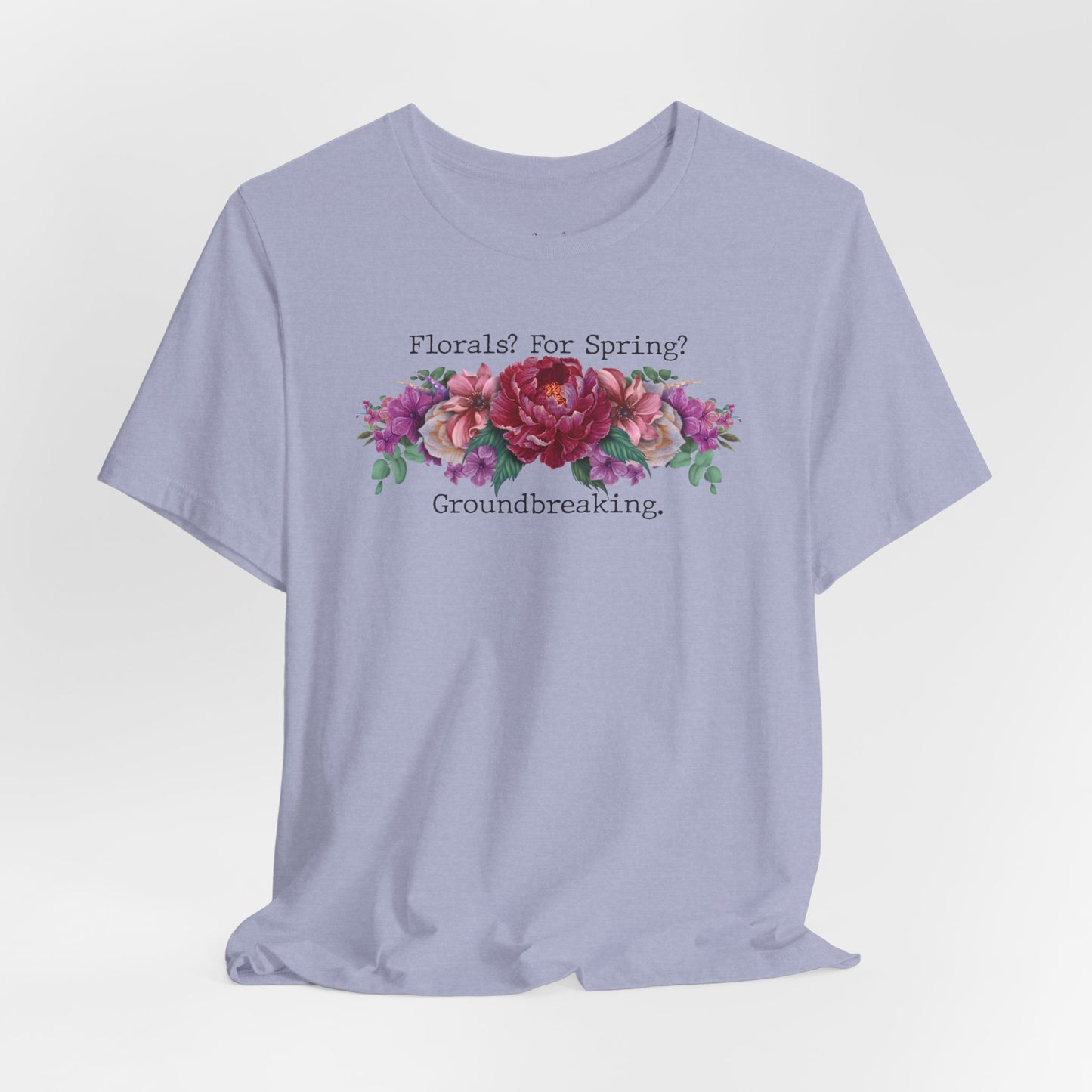 Floral Tee - Hand Painted Spring Flowers Unisex Tshirt