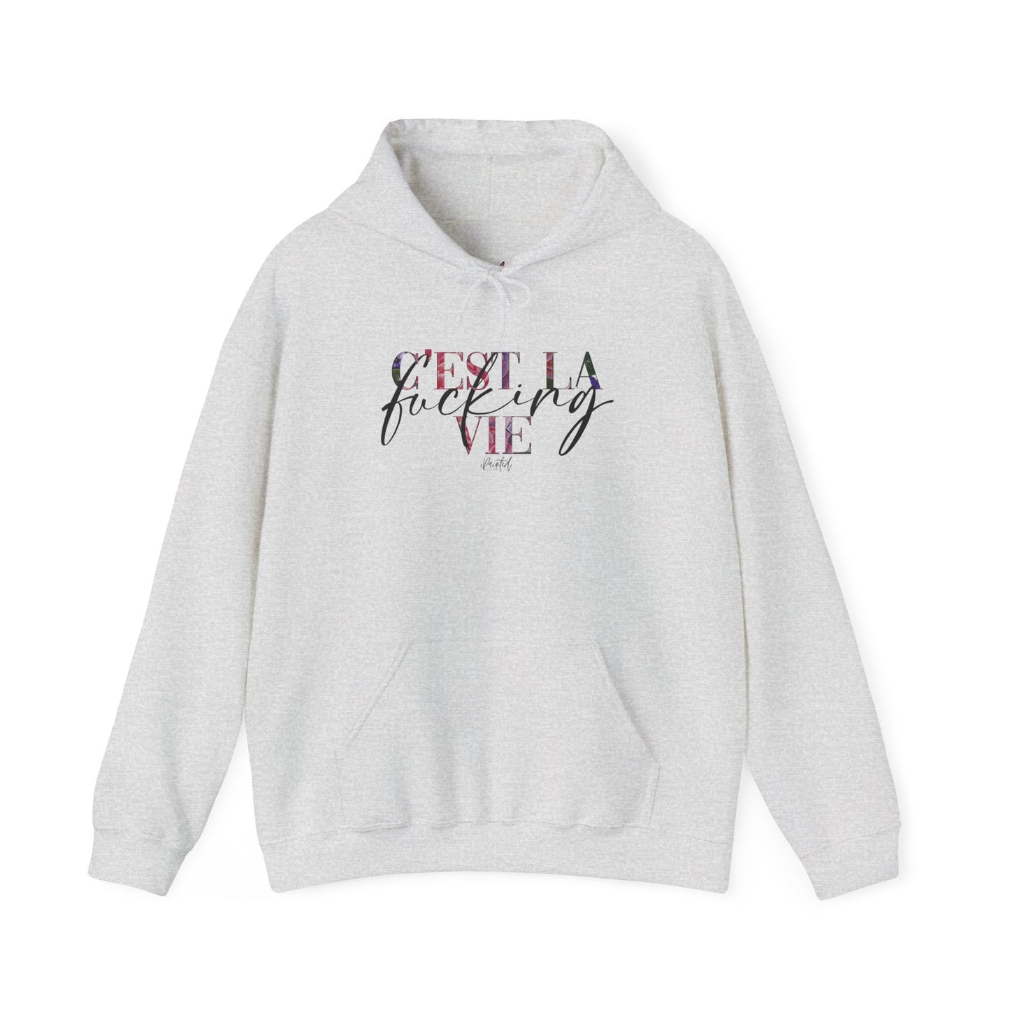 Floral Sweary Hoodie - "C'est la Vie"
