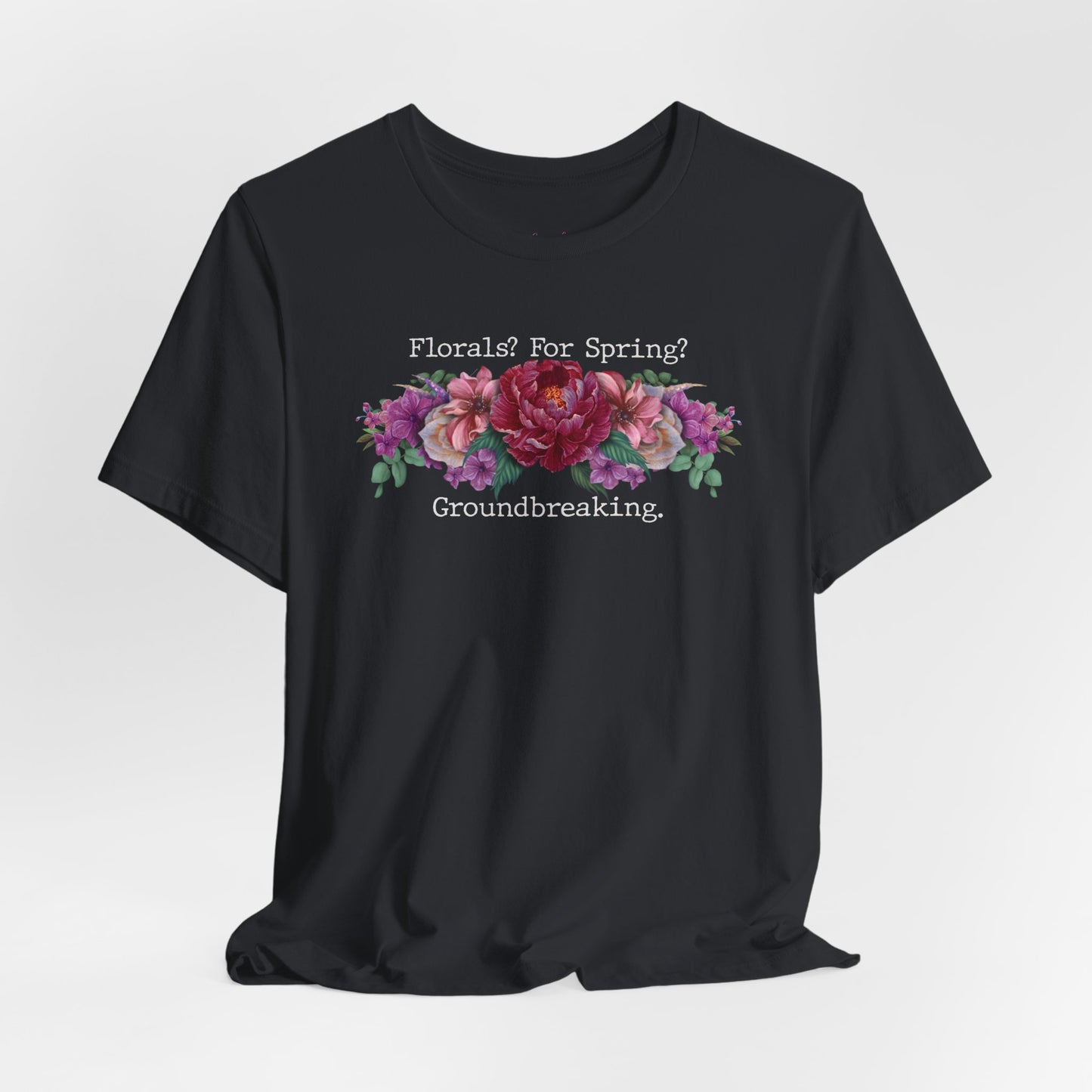 Floral Tee - Hand Painted Spring Flowers Unisex Tshirt