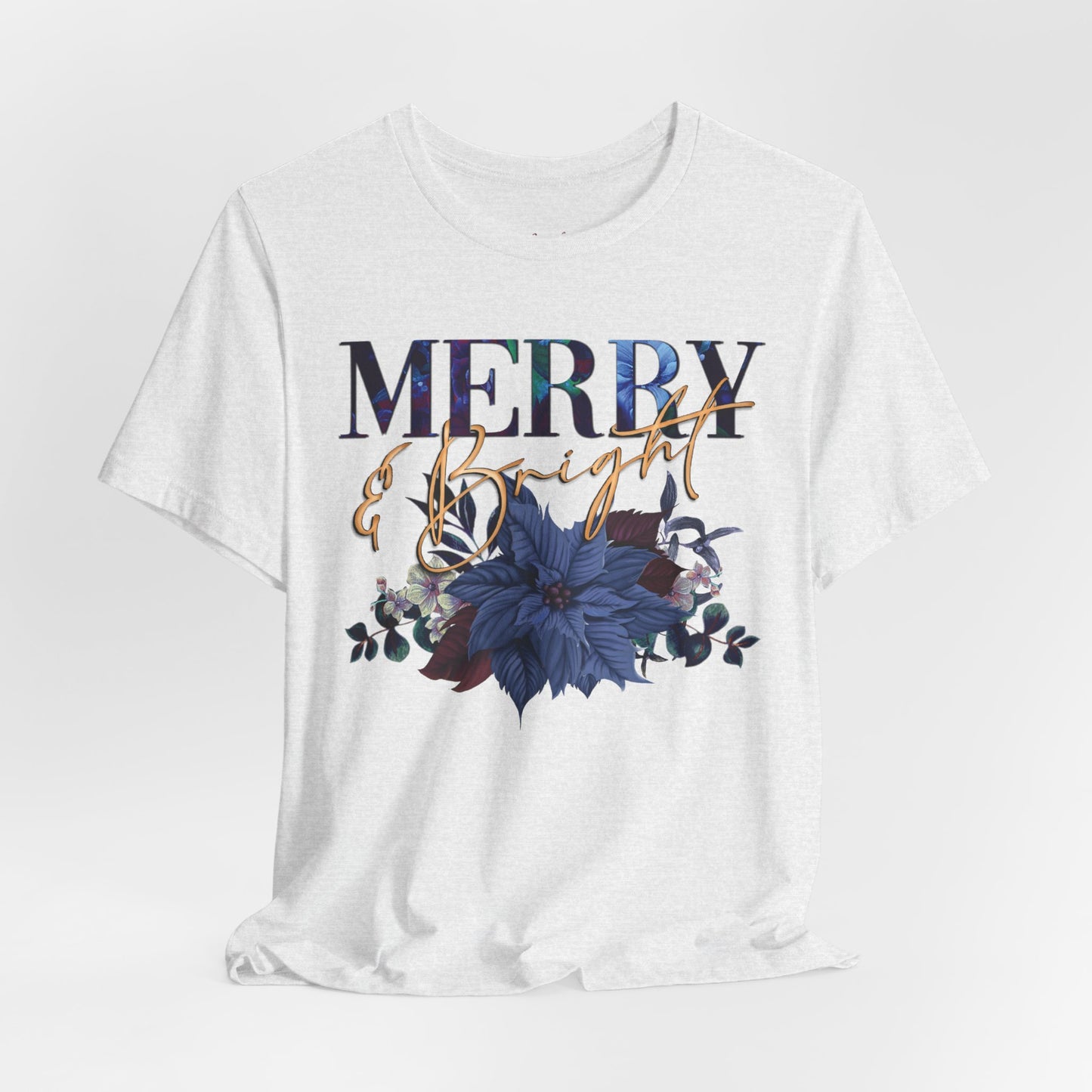 Christmas T-Shirt, “Merry and Bright”, 80’s style