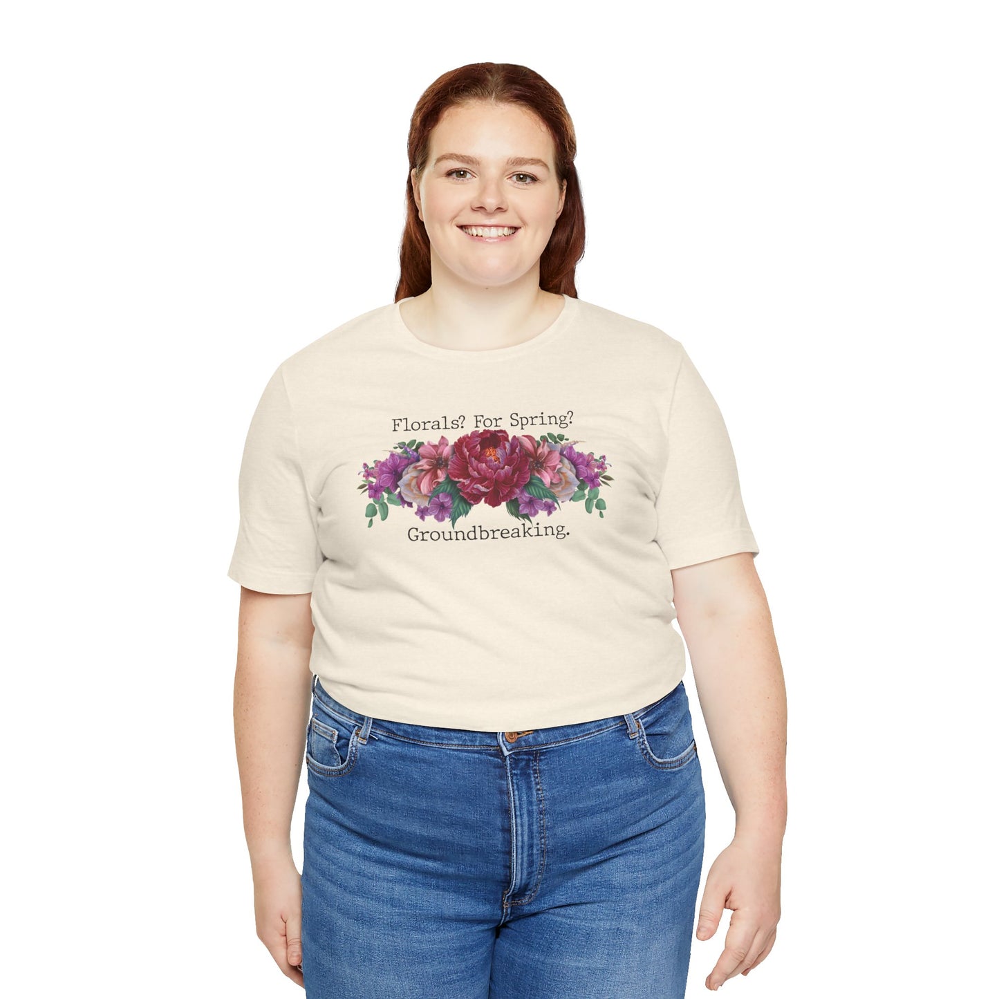 Floral Tee - Hand Painted Spring Flowers Unisex Tshirt
