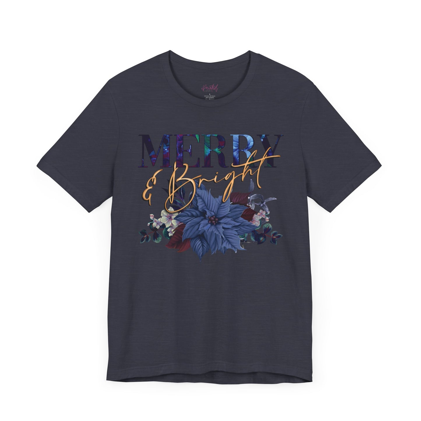 Christmas T-Shirt, “Merry and Bright”, 80’s style