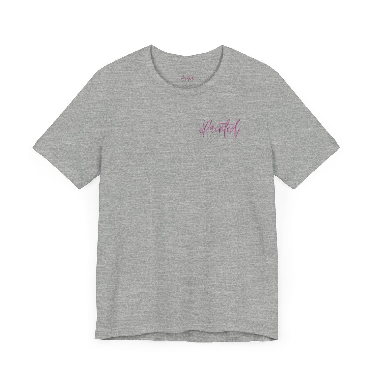 Ram Skull Back Unisex Tee, Peach Flowers