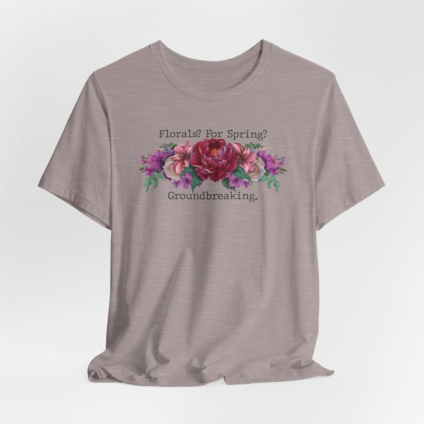 Floral Tee - Hand Painted Spring Flowers Unisex Tshirt