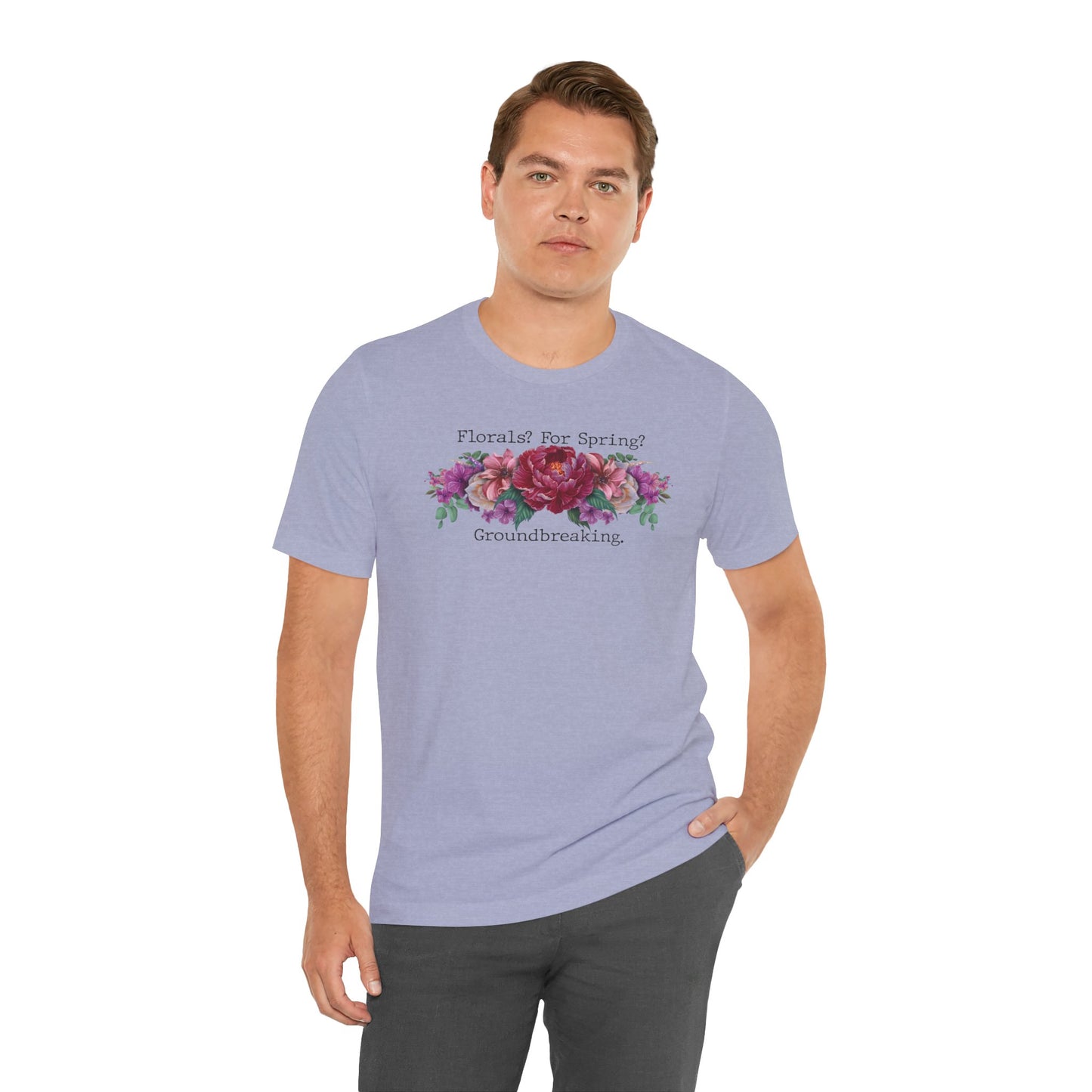 Floral Tee - Hand Painted Spring Flowers Unisex Tshirt