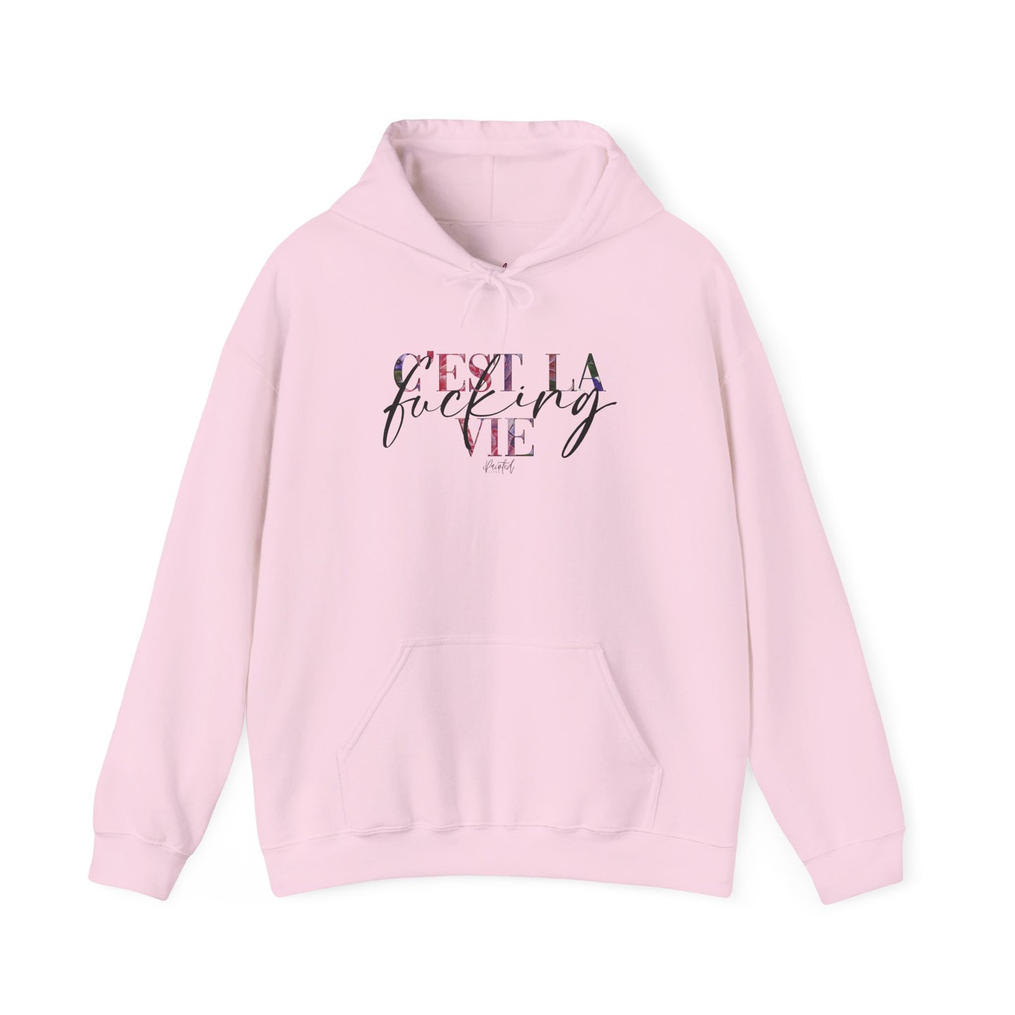 Floral Sweary Hoodie - "C'est la Vie"