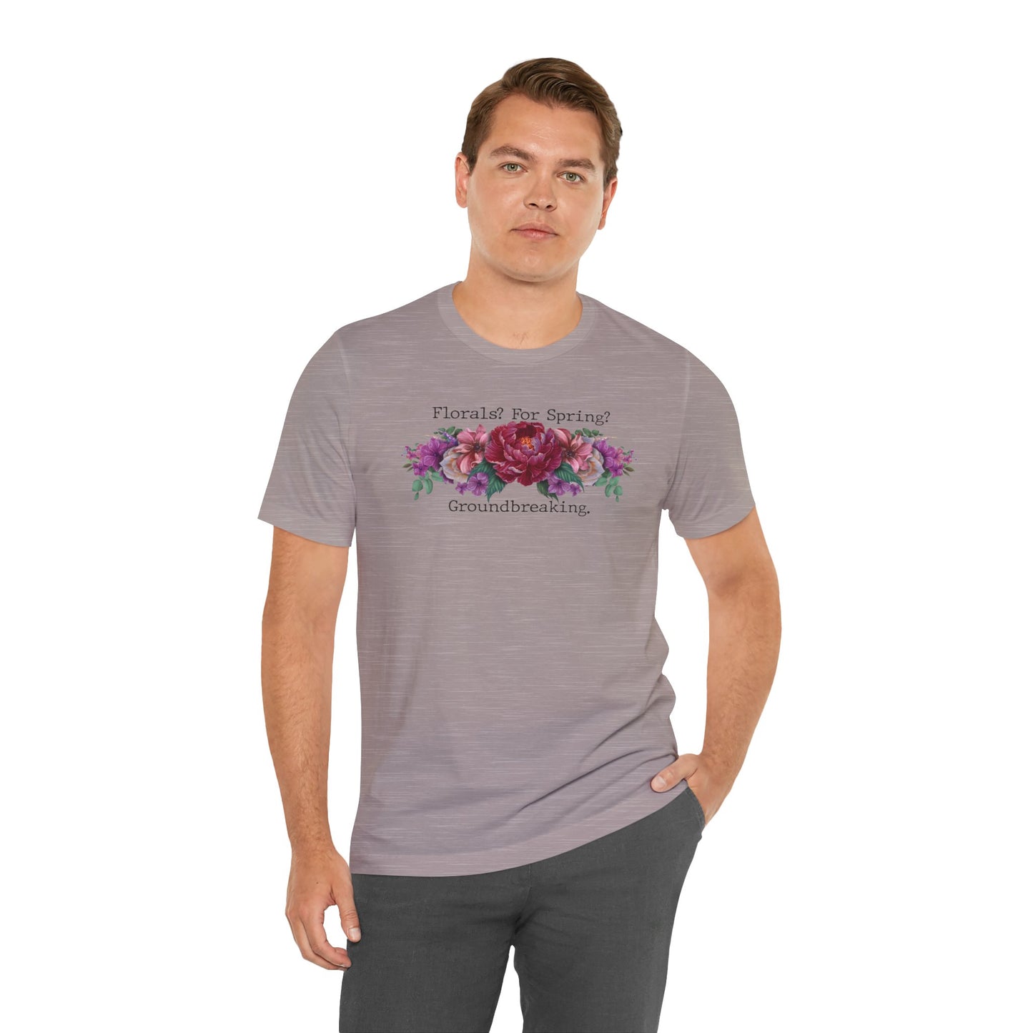 Floral Tee - Hand Painted Spring Flowers Unisex Tshirt
