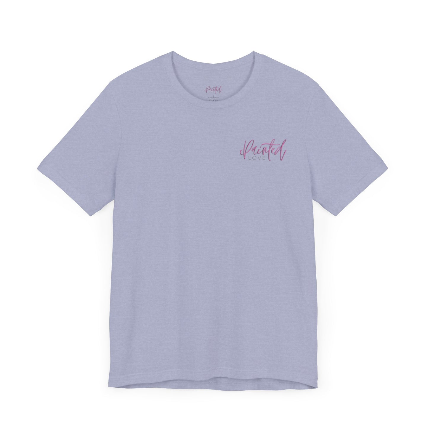 Peach Flowers Back Design Unisex Tee