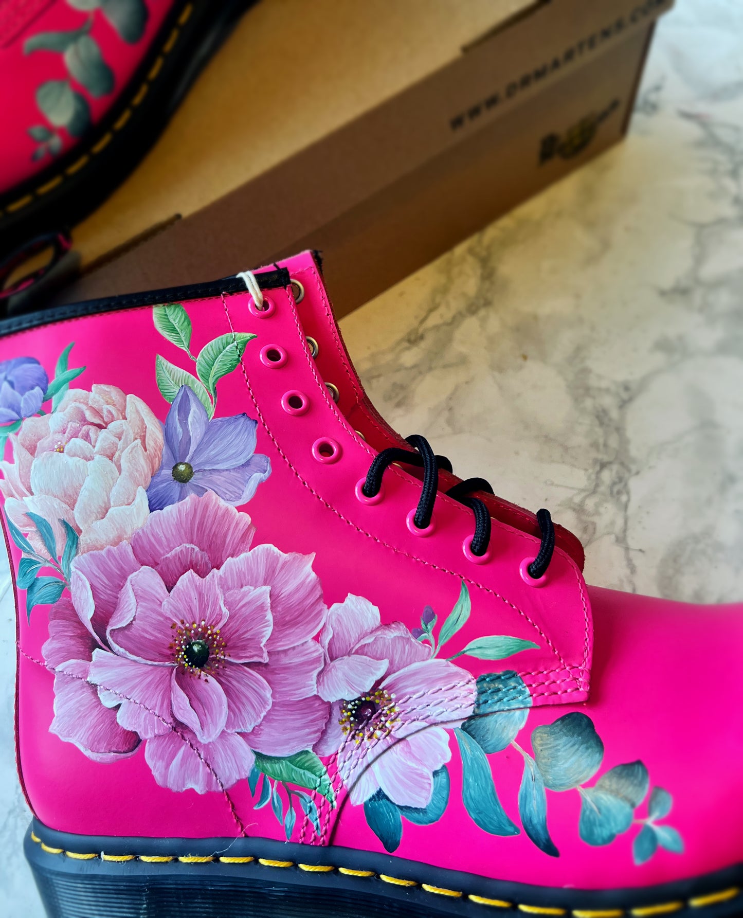 Custom Doc Martens, Painted Dr Martens