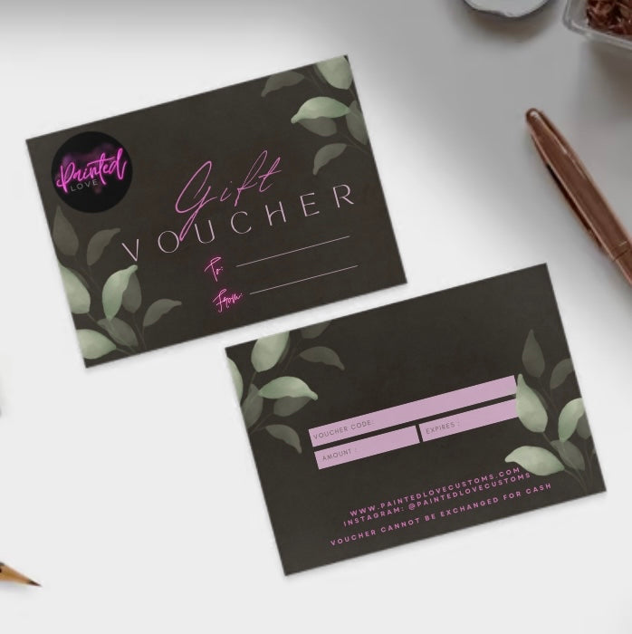 Painted Love Customs Gift Voucher