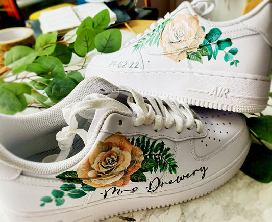 Hand Painted Air Force 1’s,  painting only