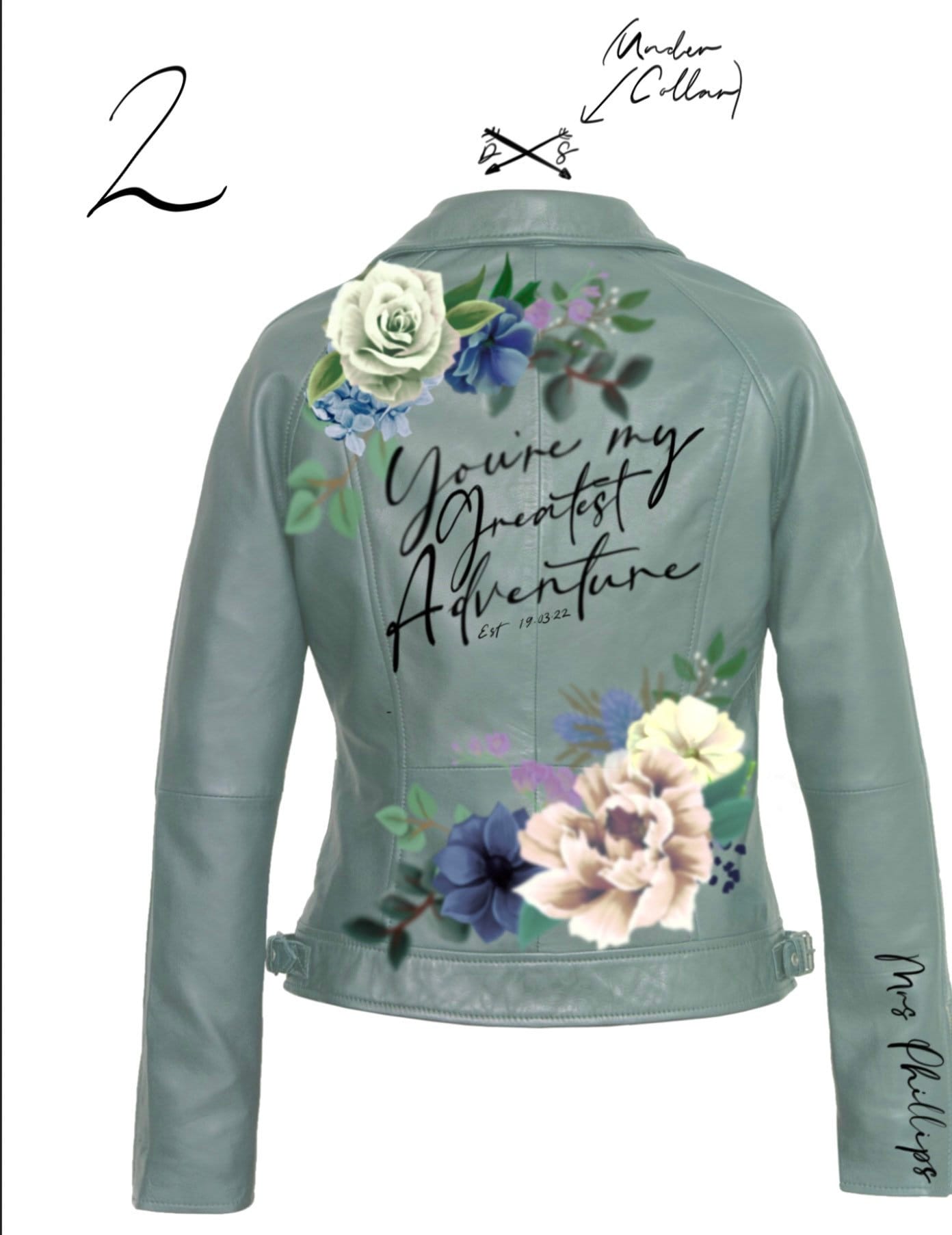Mock up design for jacket painting, proof design