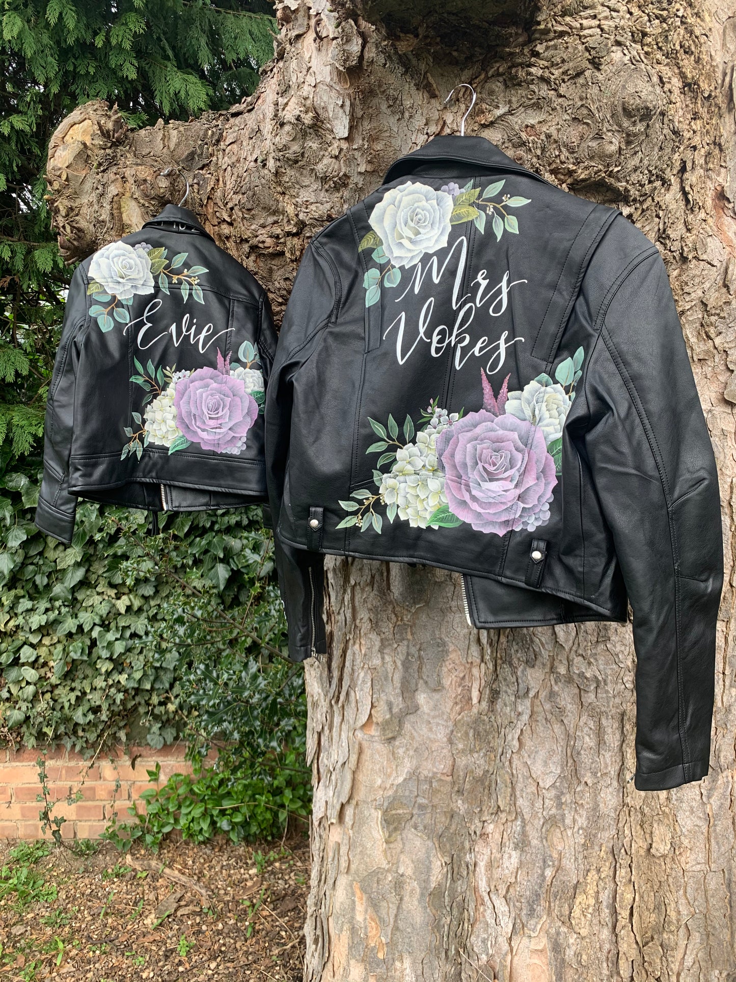 Leather/Denim jacket painting, Childrens Sizes, Kids Jacket