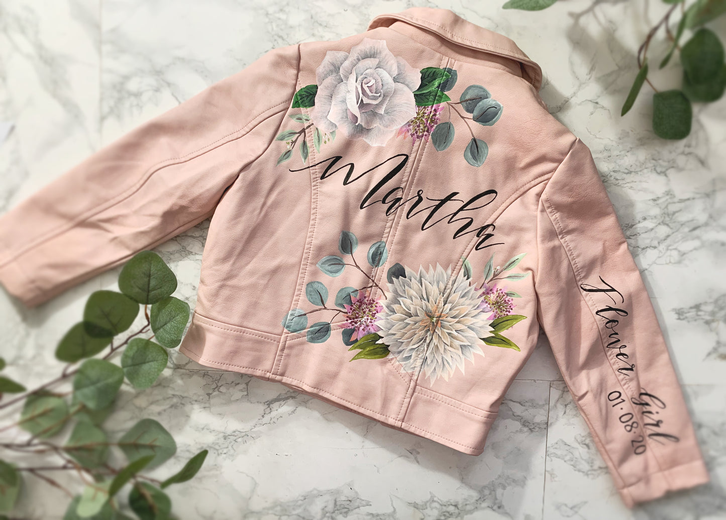 Leather/Denim jacket painting, Childrens Sizes, Kids Jacket