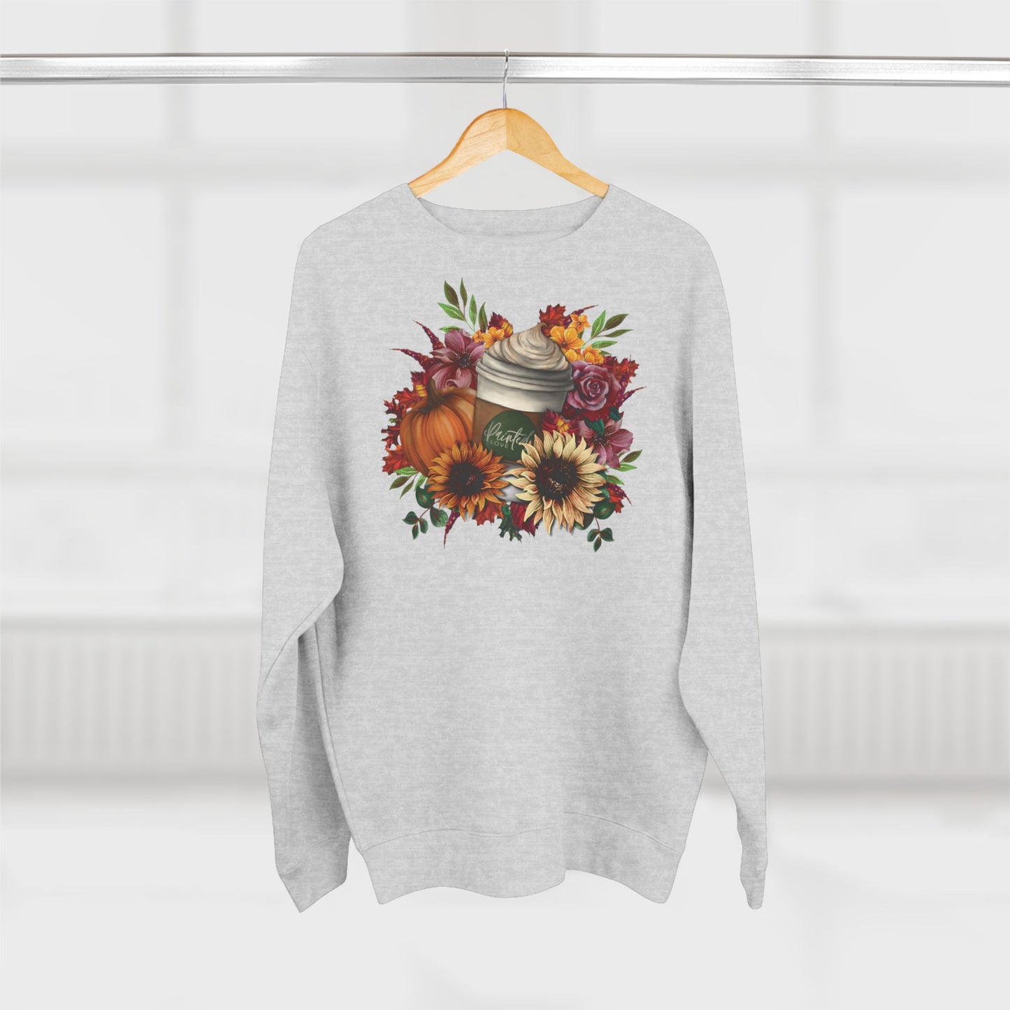 Pumpkin Spice Latte Floral Sweatshirt