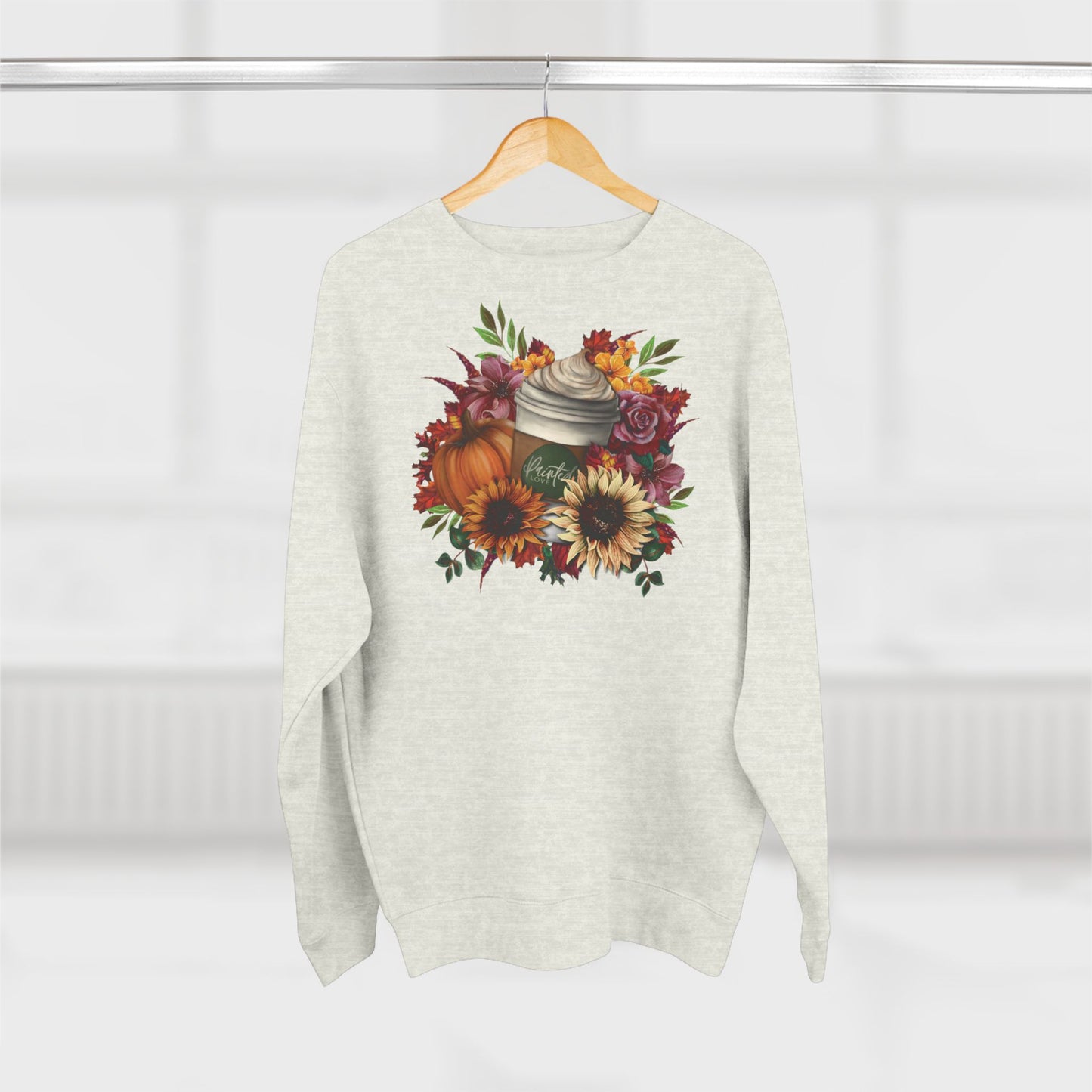 Pumpkin Spice Latte Floral Sweatshirt