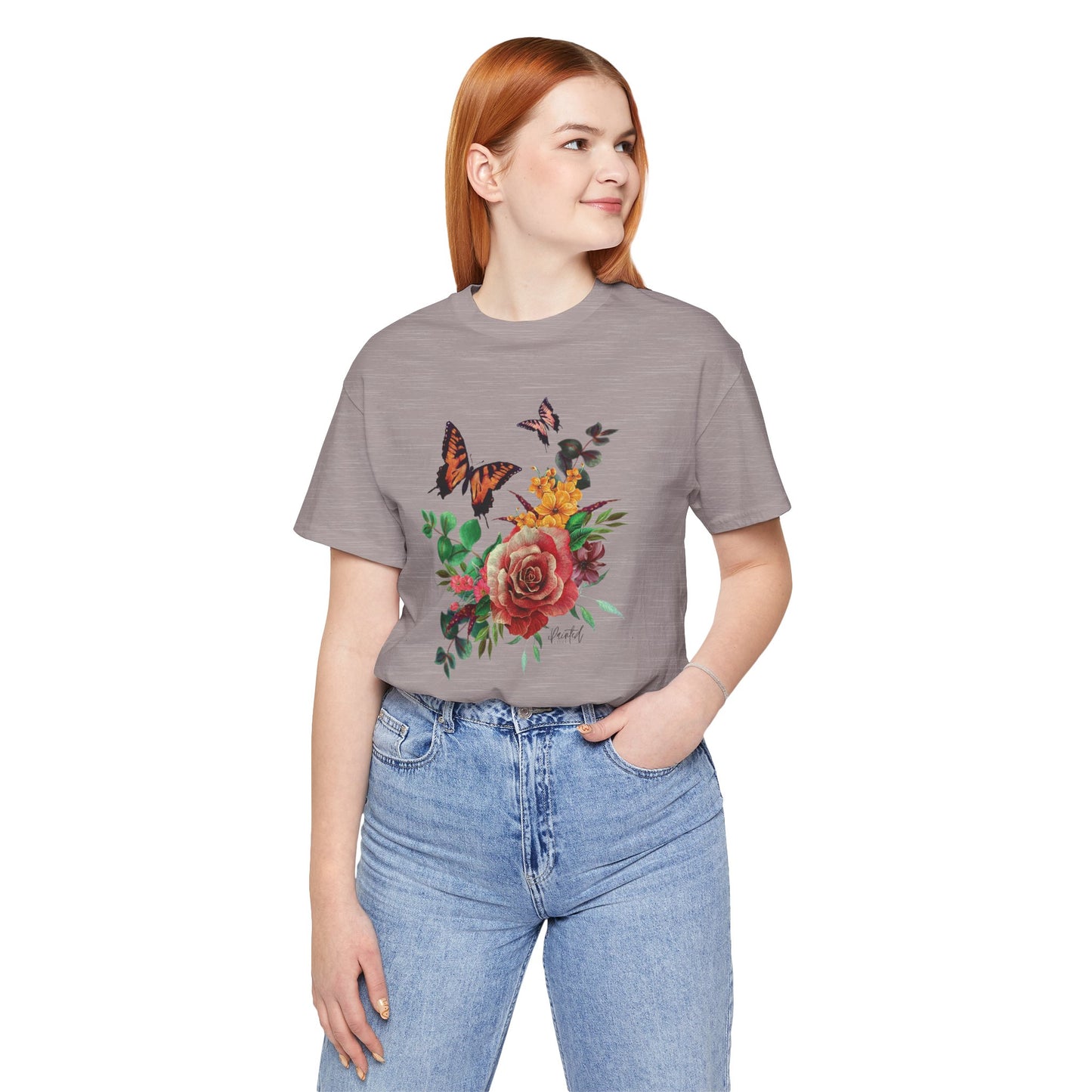 Floral Butterfly T-Shirt