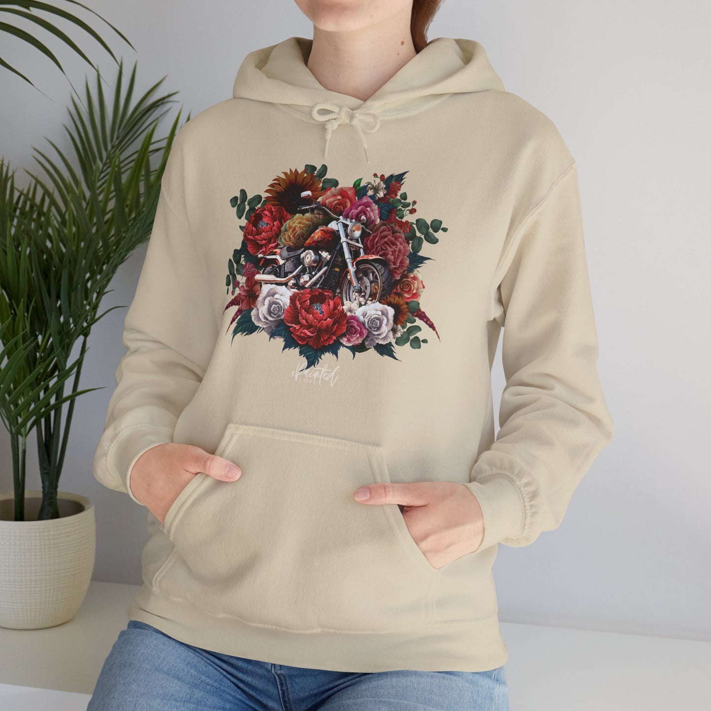 Floral Motorcycle Hoodie