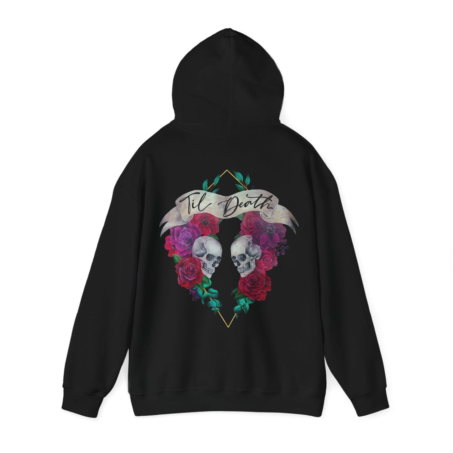 Skull and Roses Back Hoodie