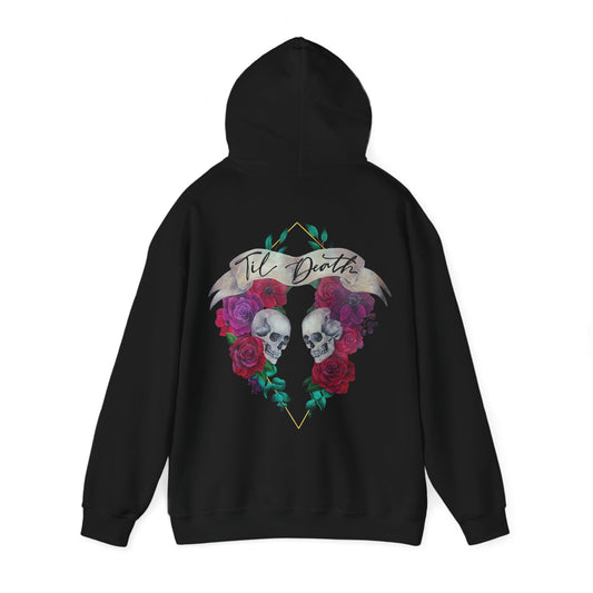 Skull and Roses Back Hoodie