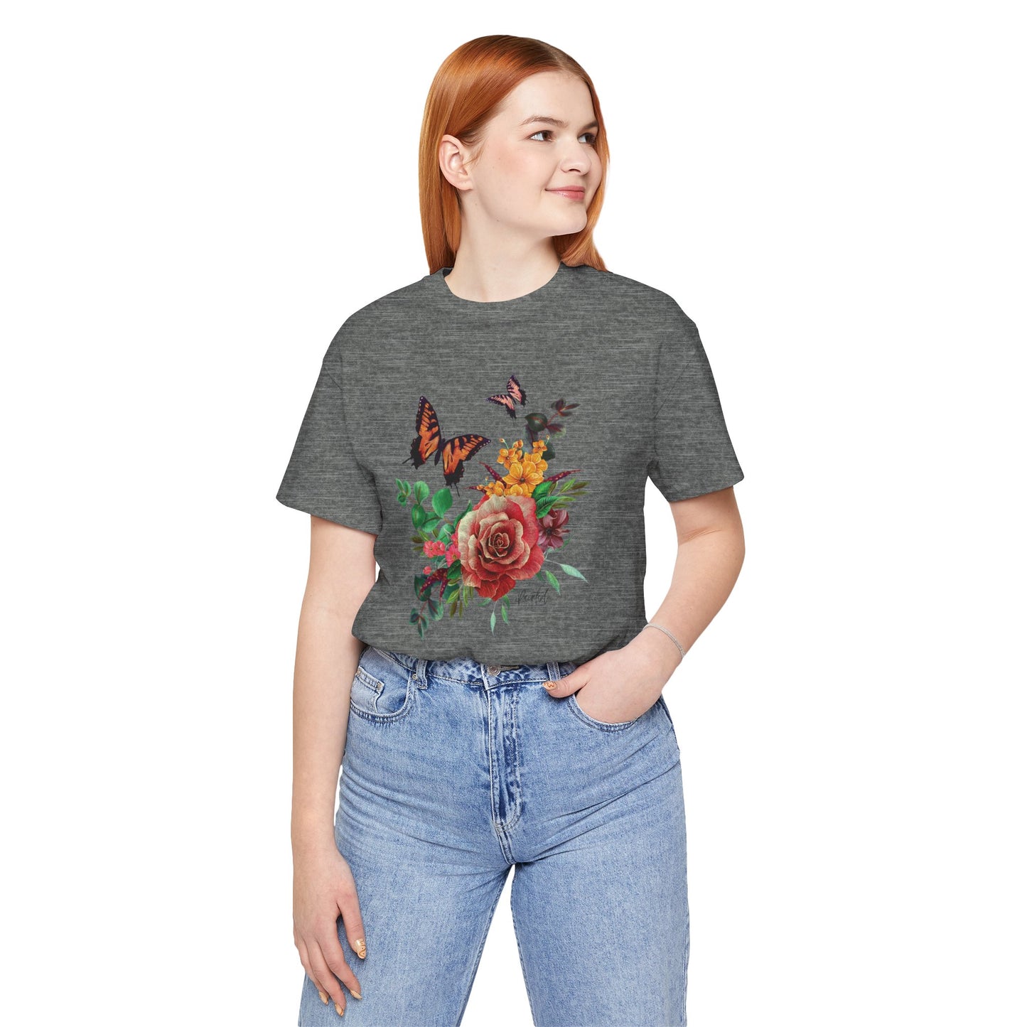 Floral Butterfly T-Shirt