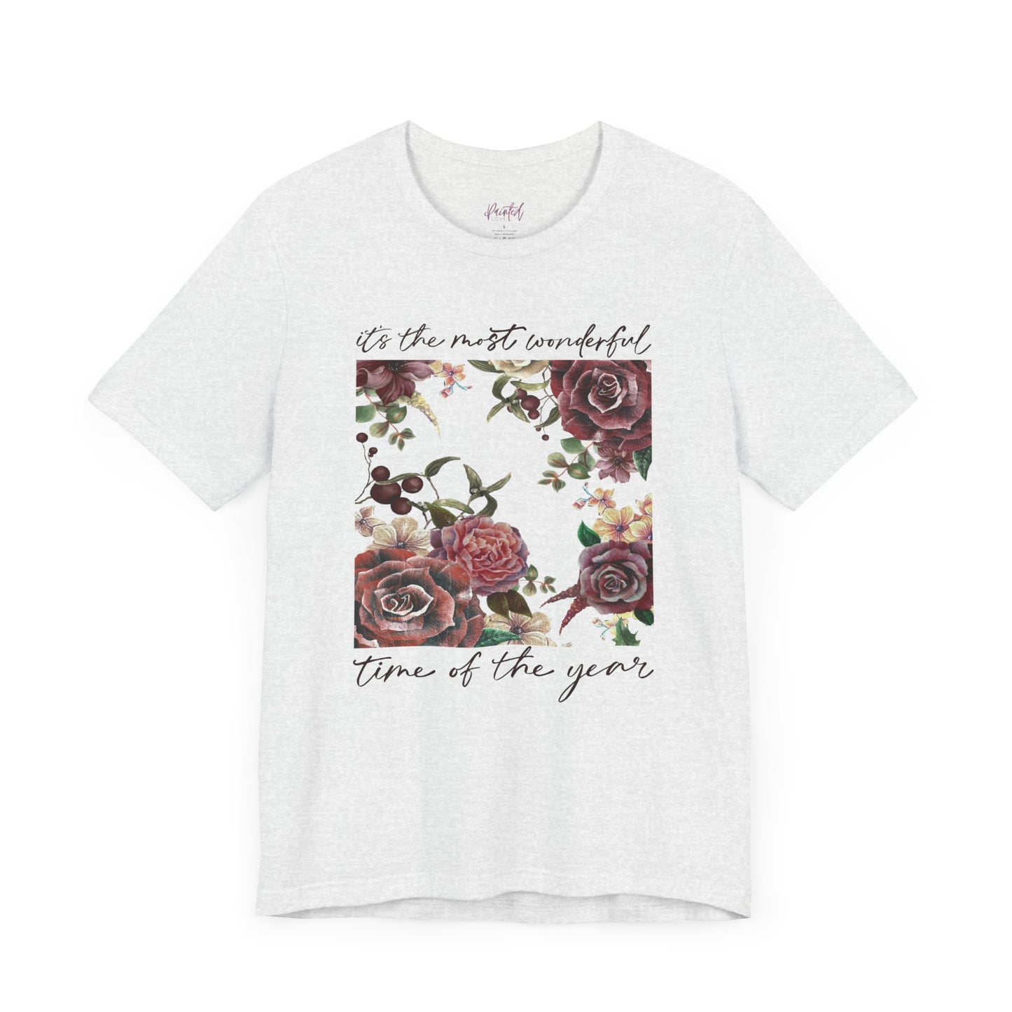 Vintage Floral Christmas T-Shirt