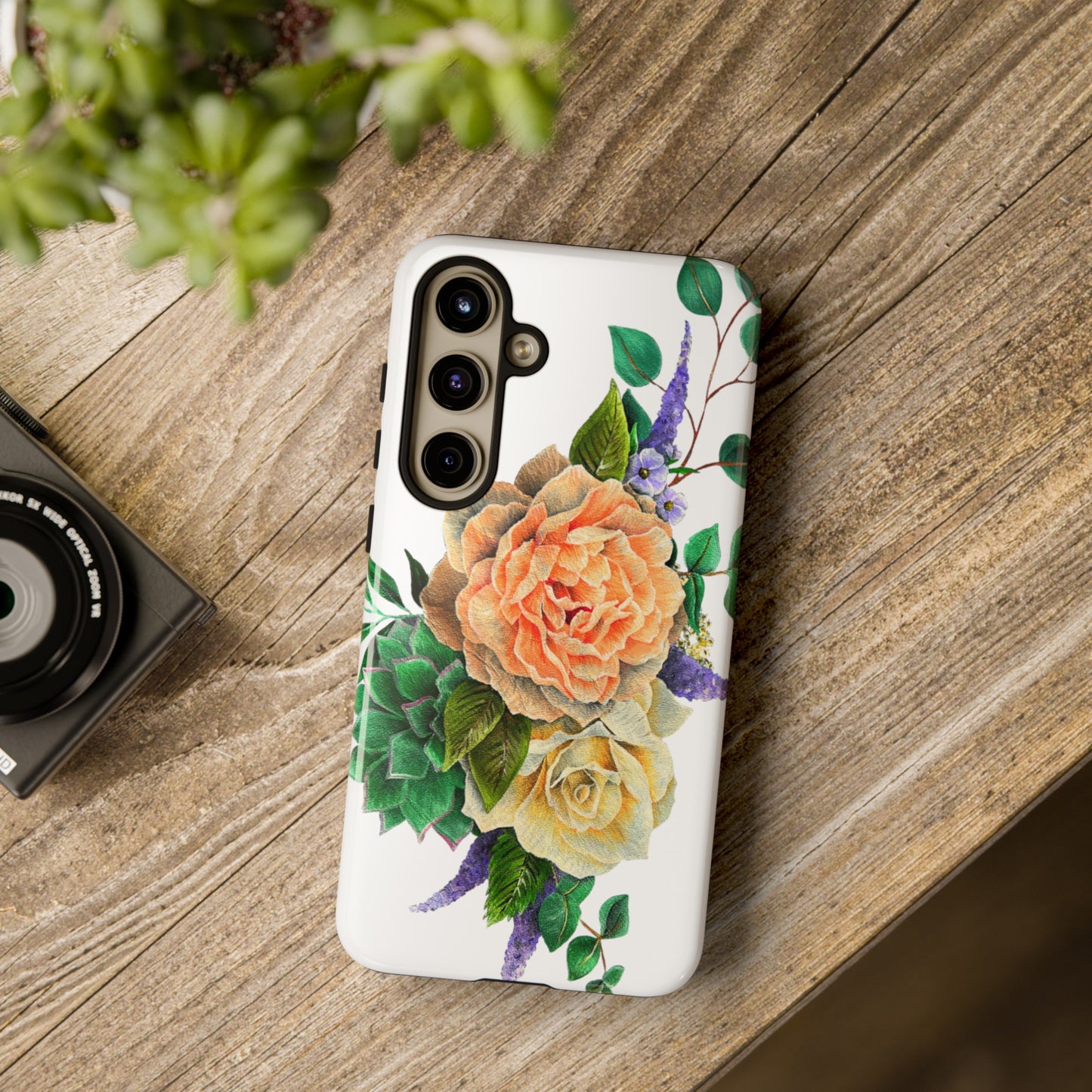 Painted Love Customs Floral Phone Case