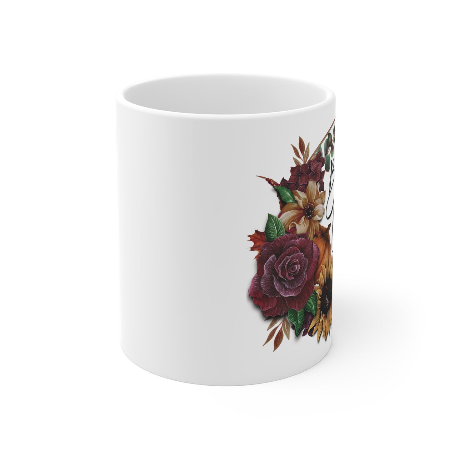 “Basic Witch” Halloween Floral Mug