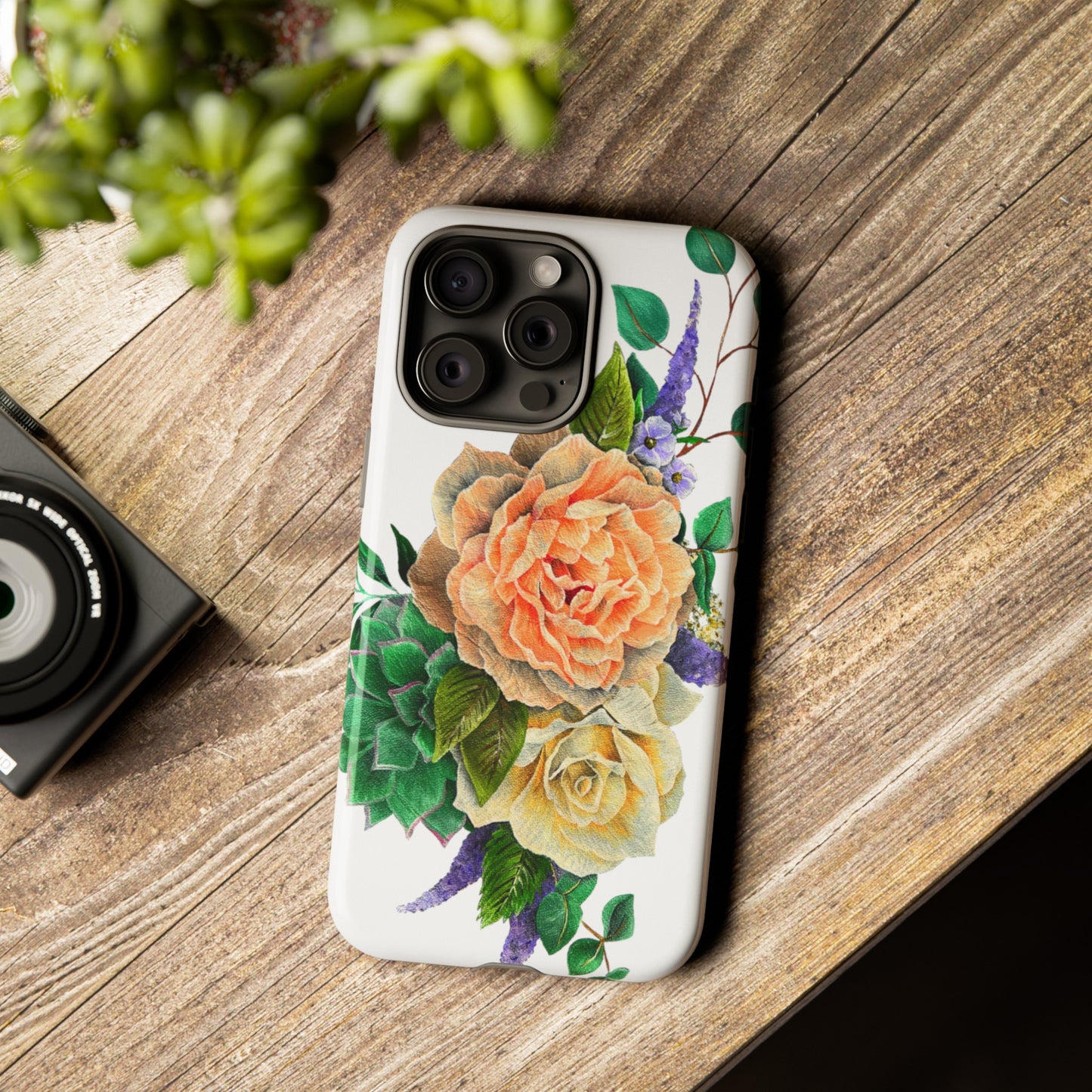 Painted Love Customs Floral Phone Case