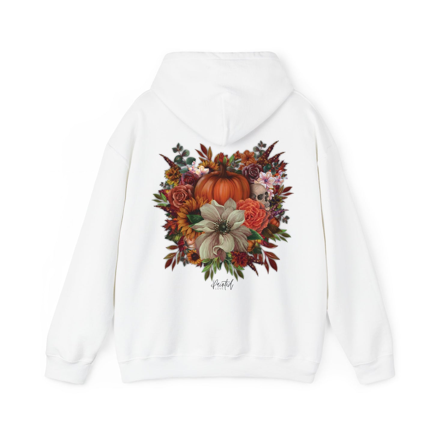 Halloween Flowers Back Hoodie