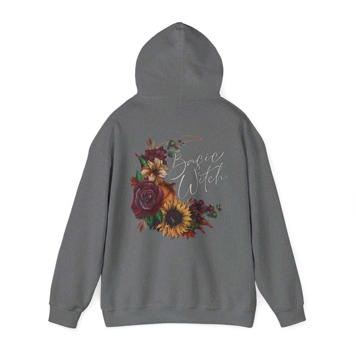 Basic Witch Halloween Floral Hoodie -Various Colours