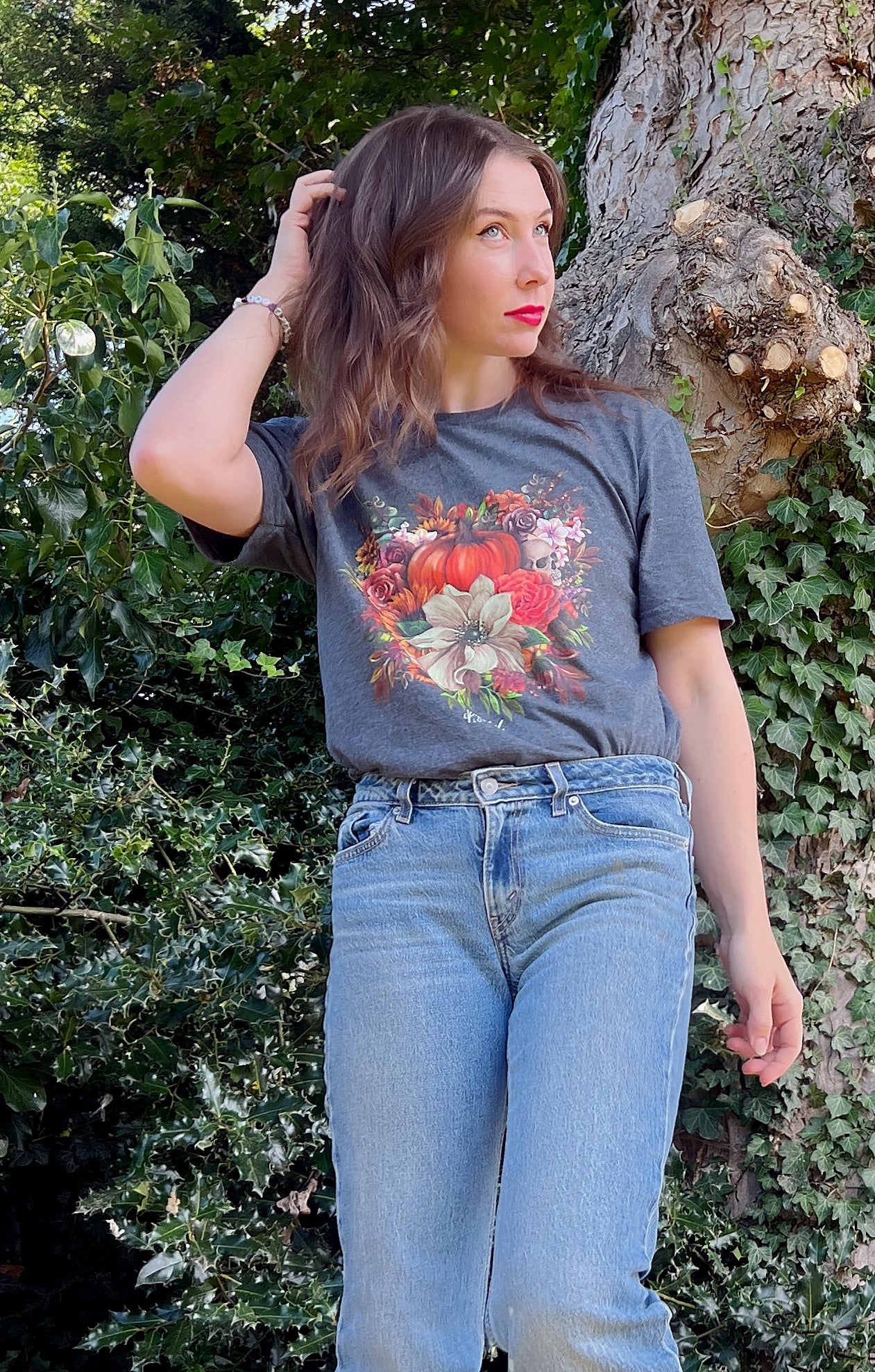 Halloween Floral T-Shirt