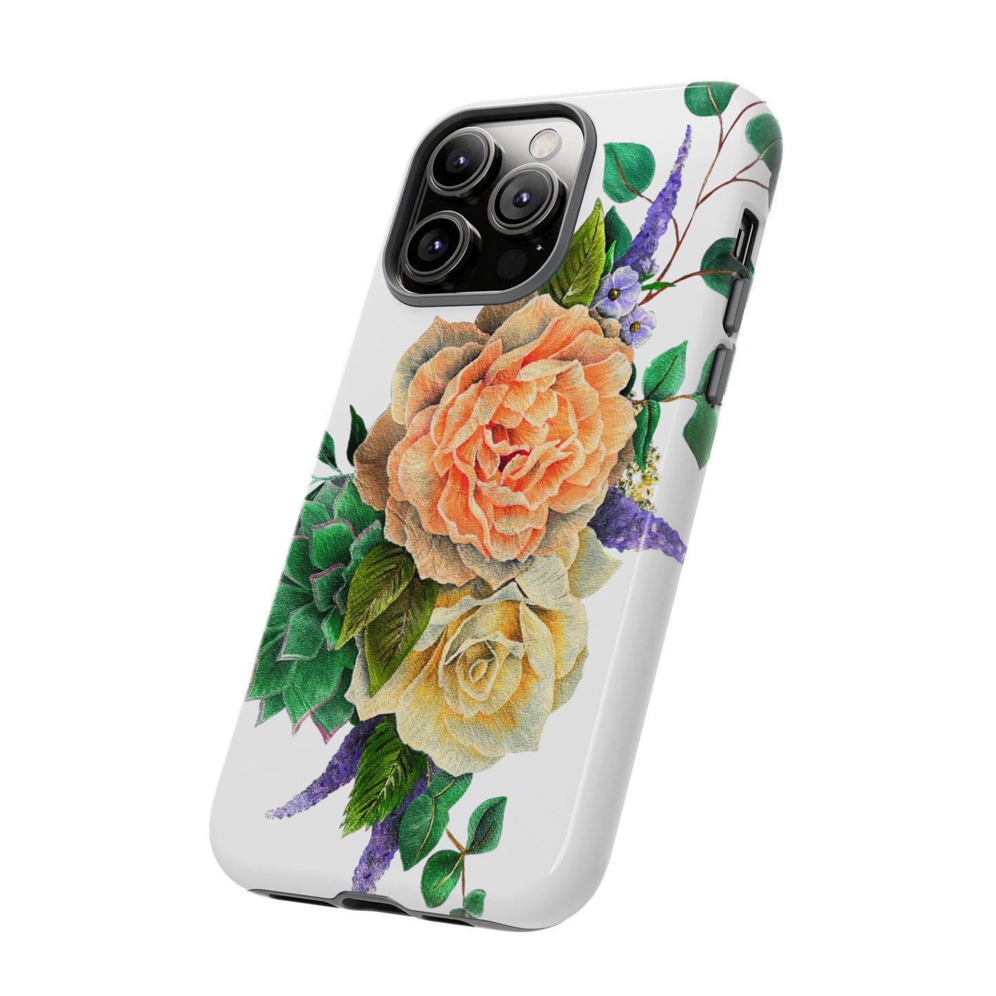 Painted Love Customs Floral Phone Case