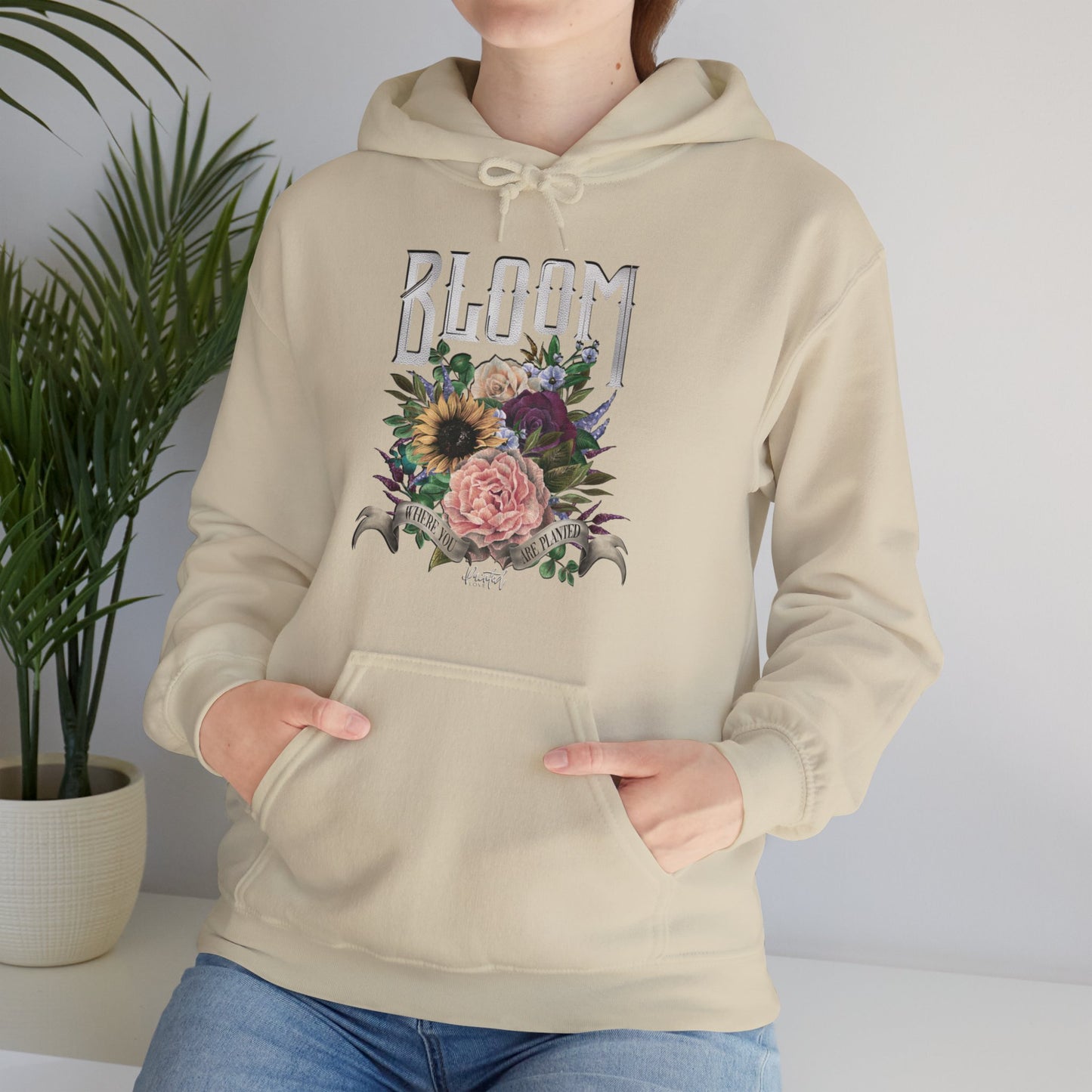 “Bloom Where You Are Planted” Unisex Hoodie