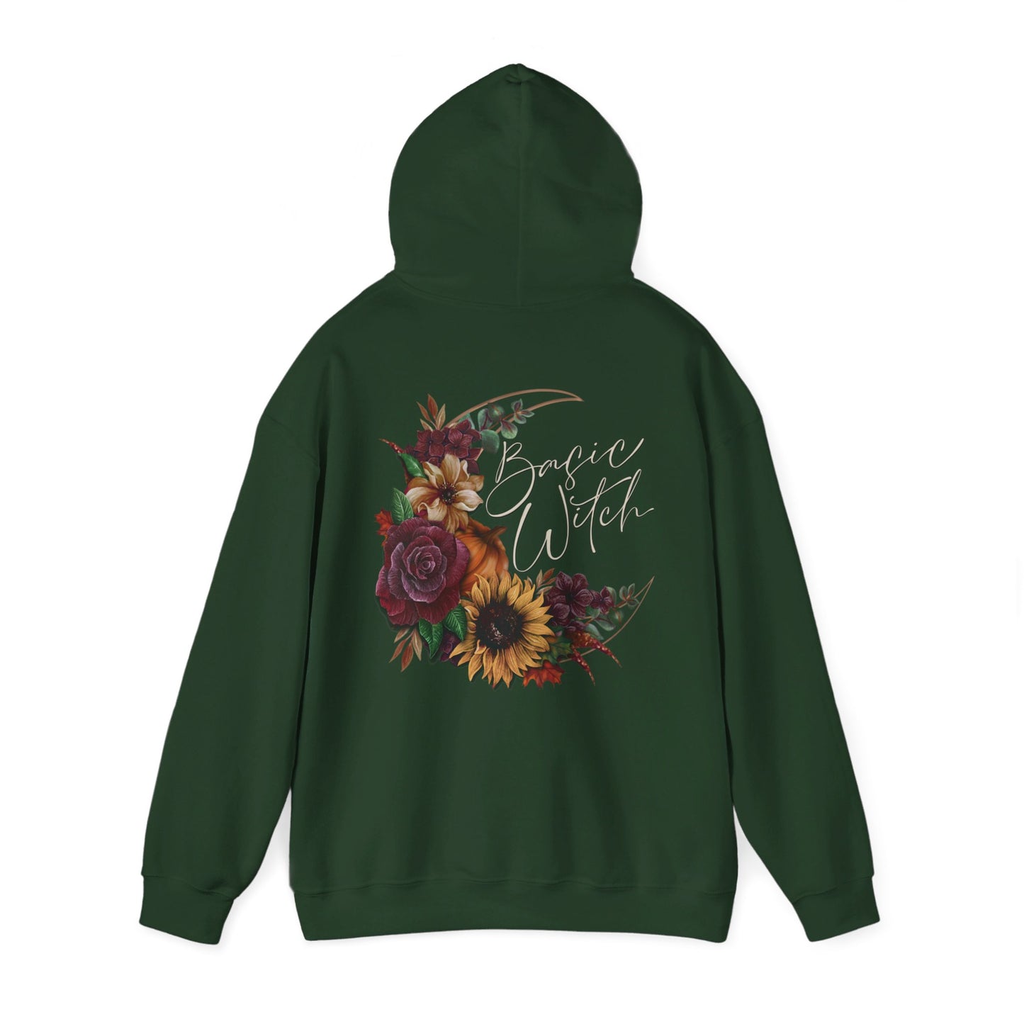 Basic Witch Halloween Floral Hoodie -Various Colours