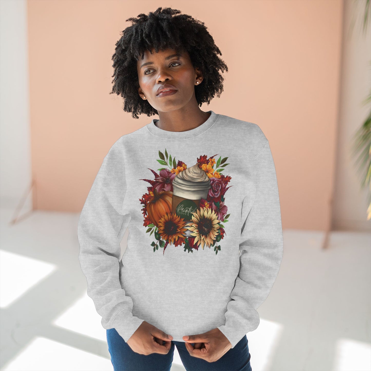 Pumpkin Spice Latte Floral Sweatshirt