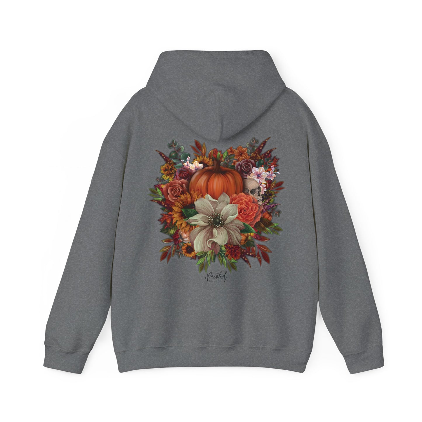 Halloween Flowers Back Hoodie