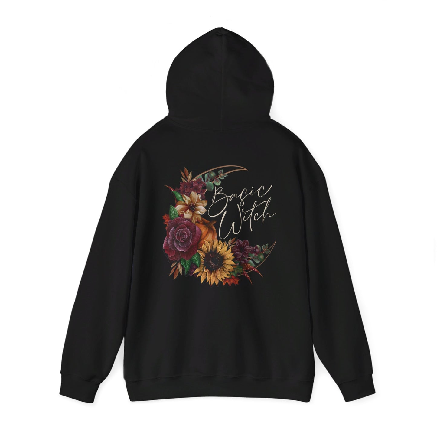 Basic Witch Halloween Floral Hoodie -Various Colours