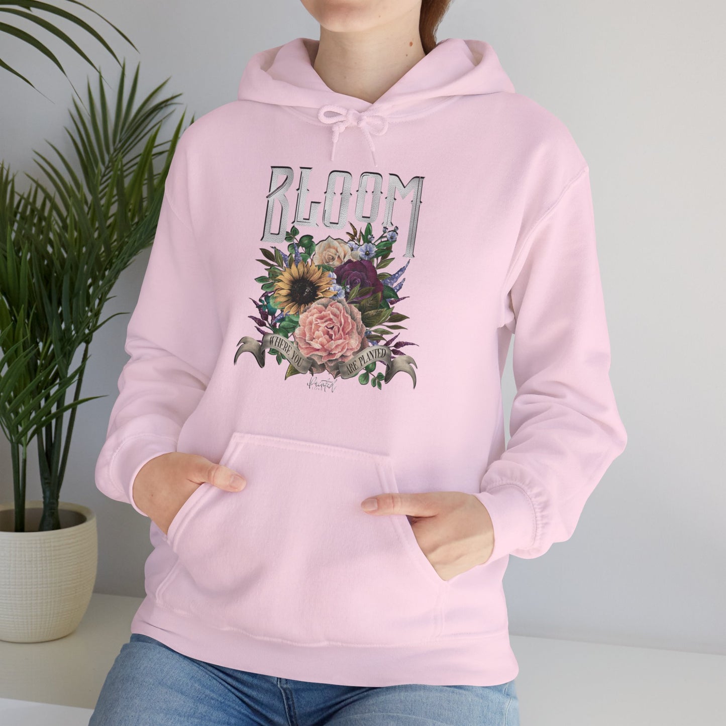 “Bloom Where You Are Planted” Unisex Hoodie