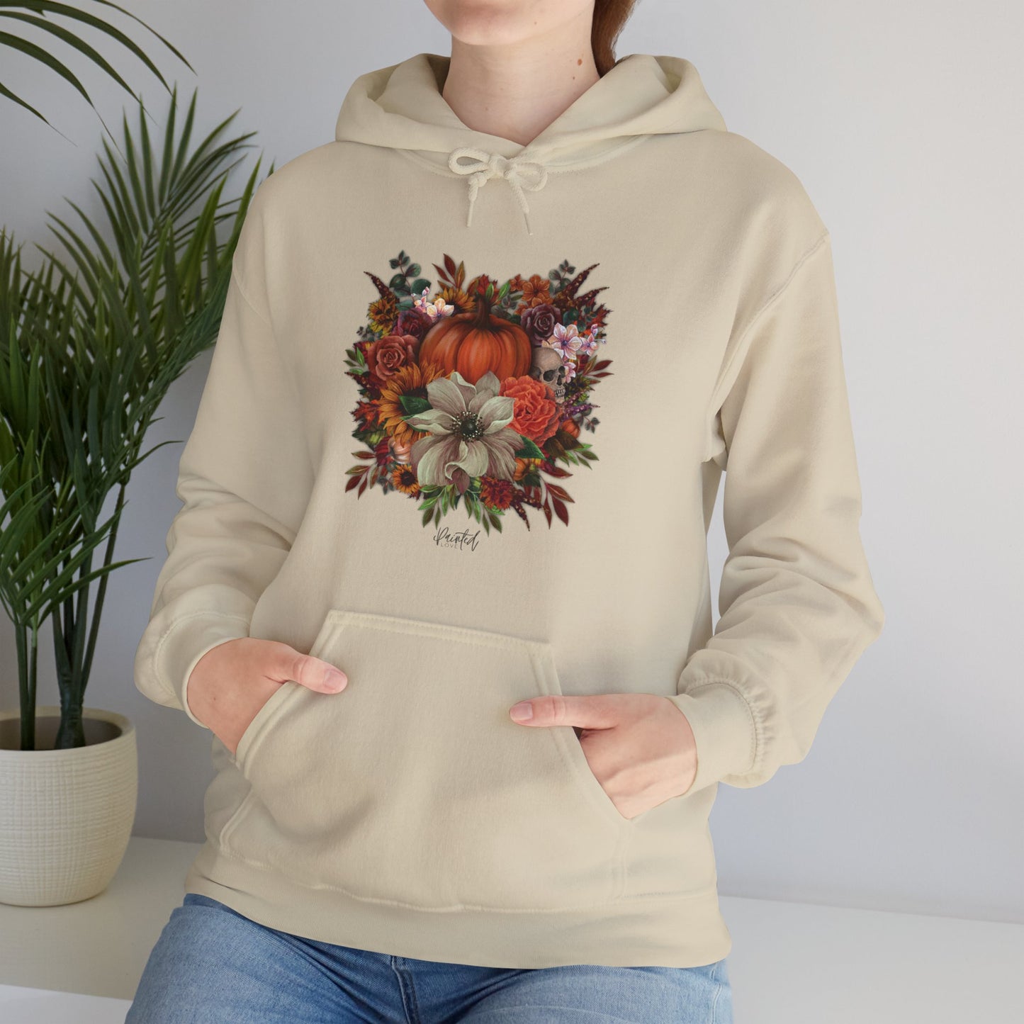 Halloween Floral Hoodie