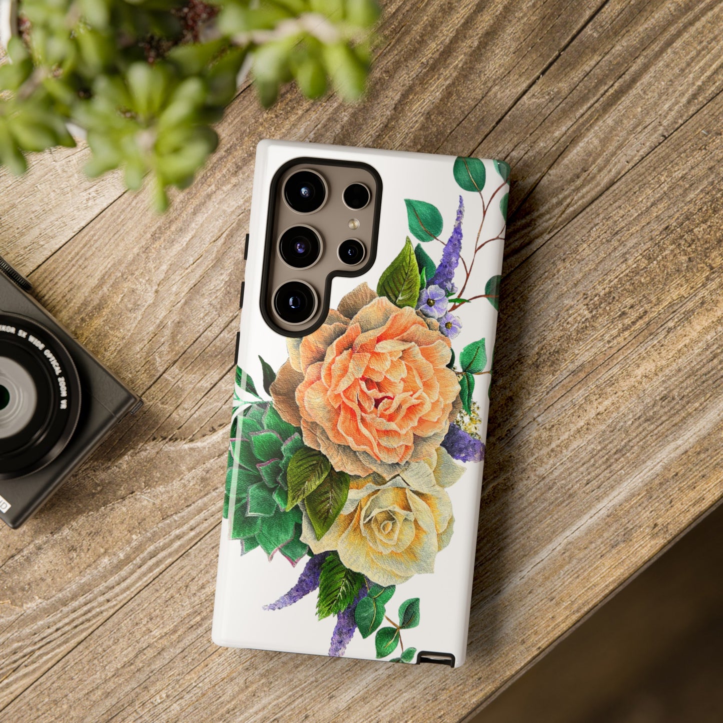 Painted Love Customs Floral Phone Case