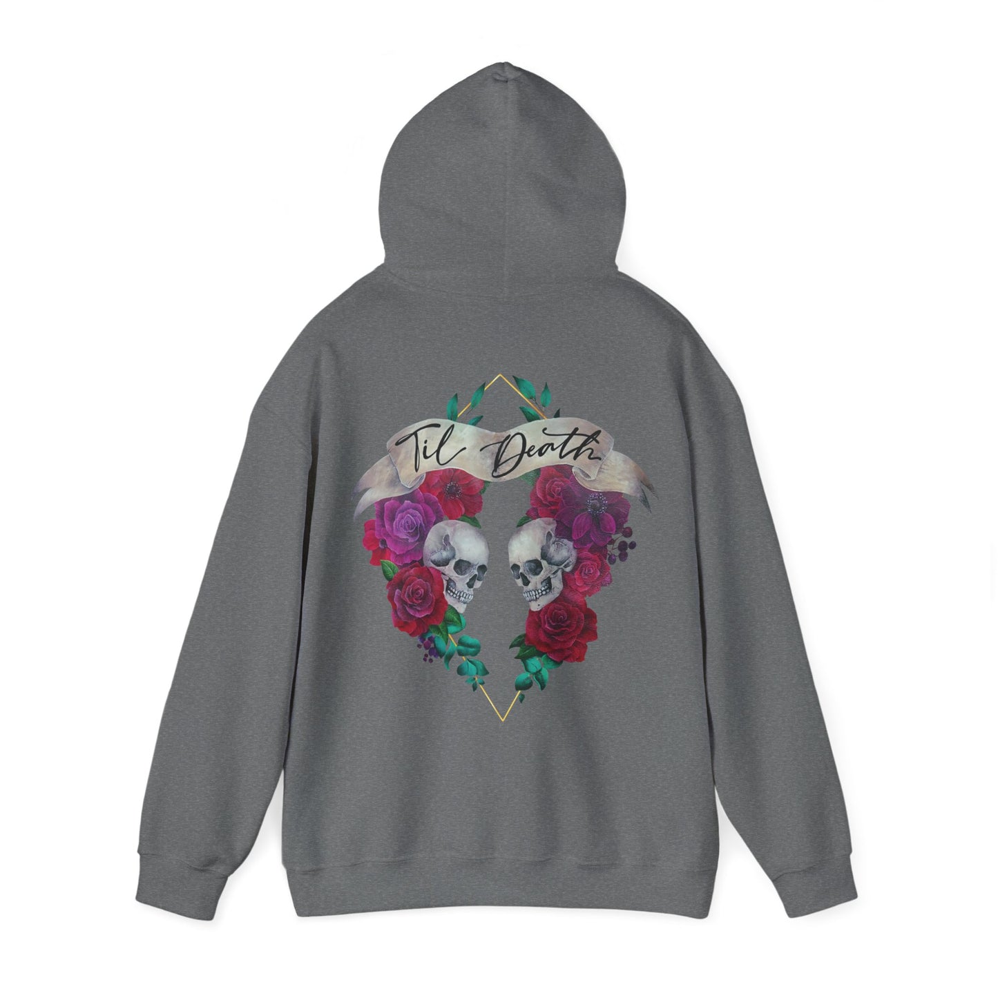 Skull and Roses Back Hoodie