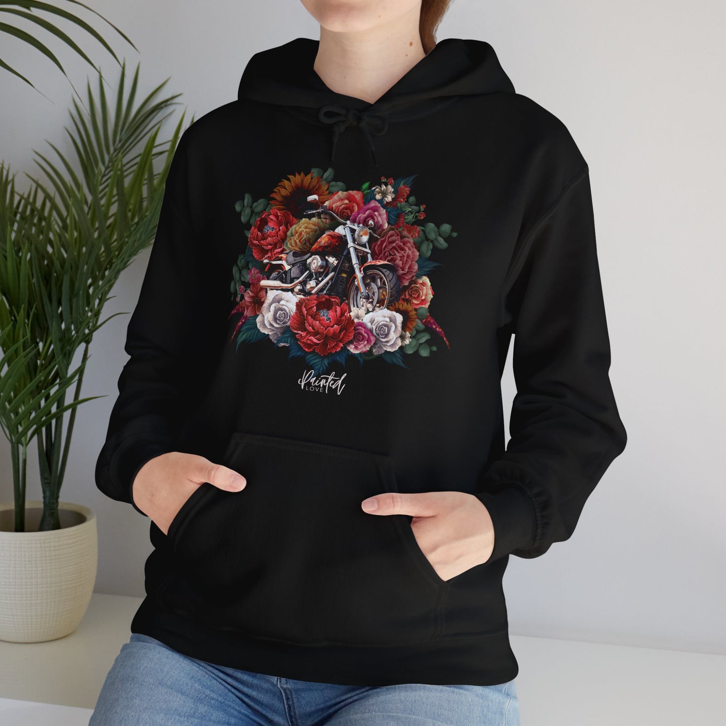 Floral Motorcycle Hoodie